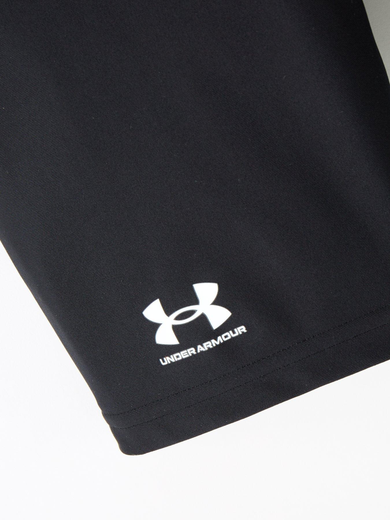 Image 3 of 4 of UNDER ARMOUR Junior Boys Heat Gear Armour Shorts - Black/White