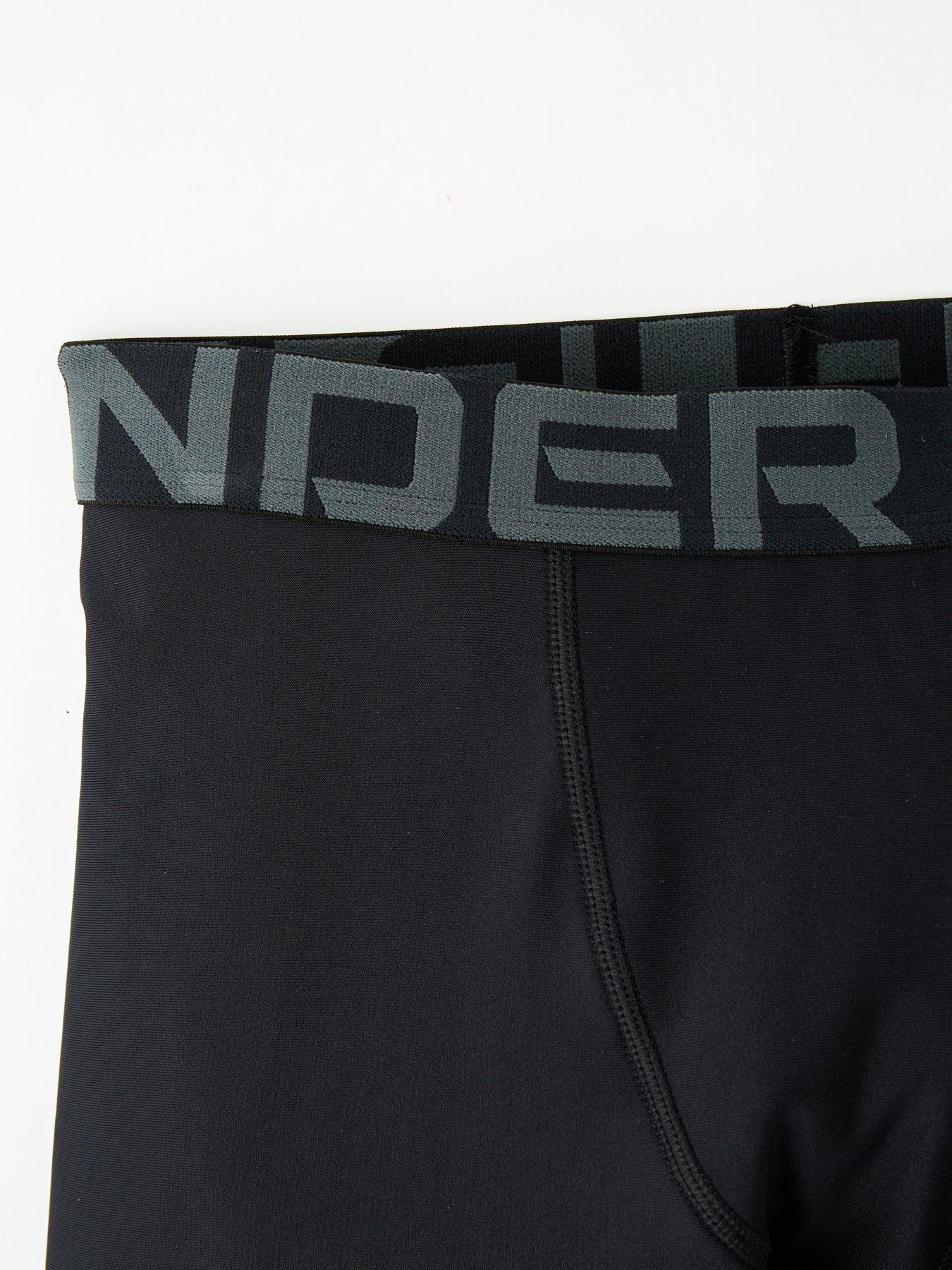 Image 4 of 4 of UNDER ARMOUR Junior Boys Heat Gear Armour Shorts - Black/White