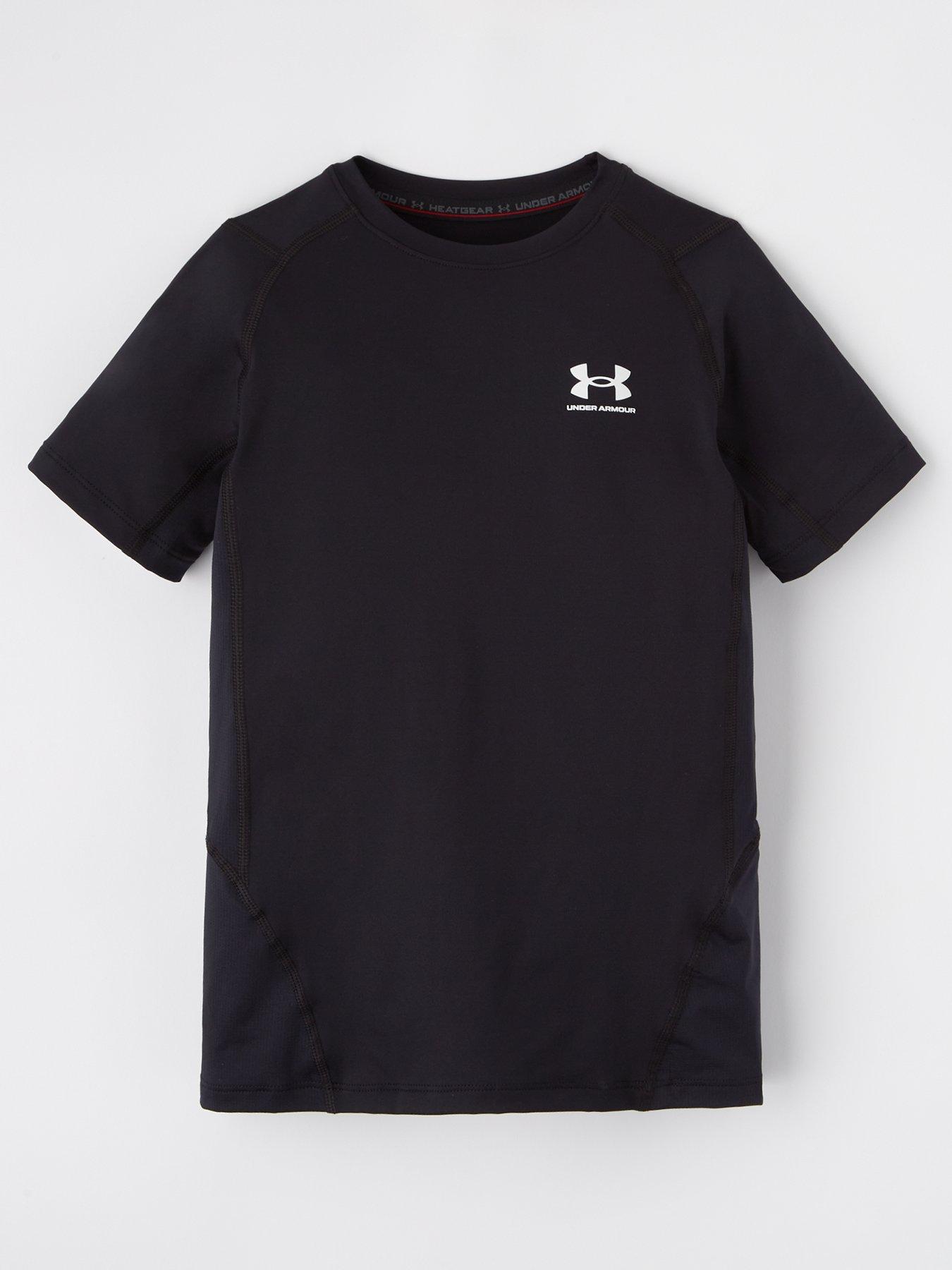 under-armour-junior-boys-heat-gear-armour-t-shirt-blackwhite