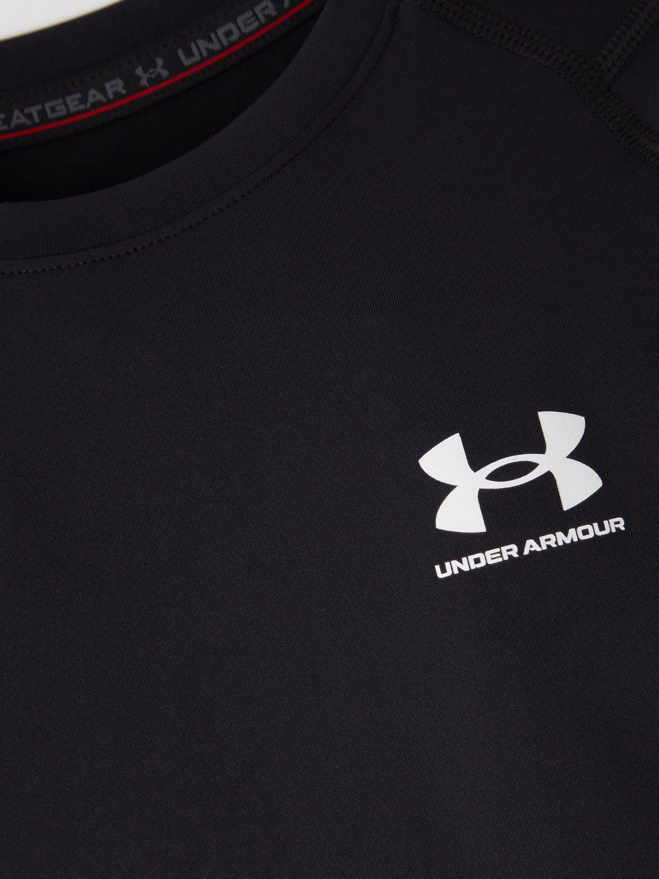 under-armour-junior-boys-heat-gear-armour-t-shirt-blackwhiteoutfit