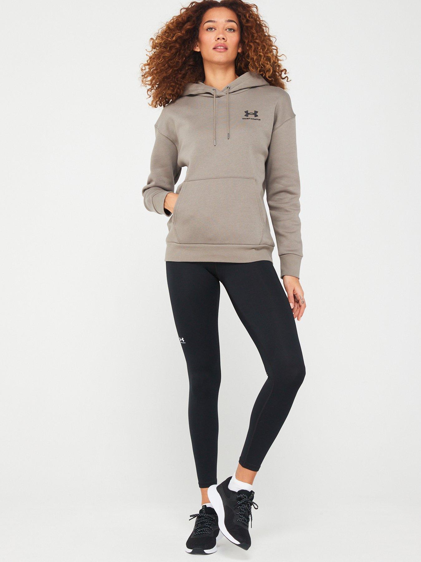 under-armour-womens-essential-fleece-hoodie-brownwhiteback