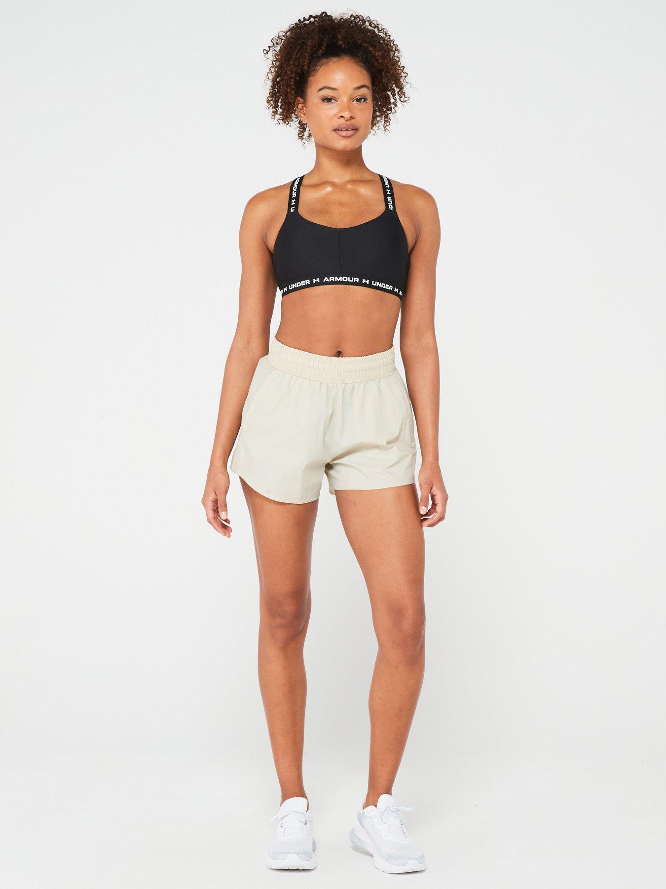 under-armour-womens-flex-woven-3in-crinkle-shorts-khakiback