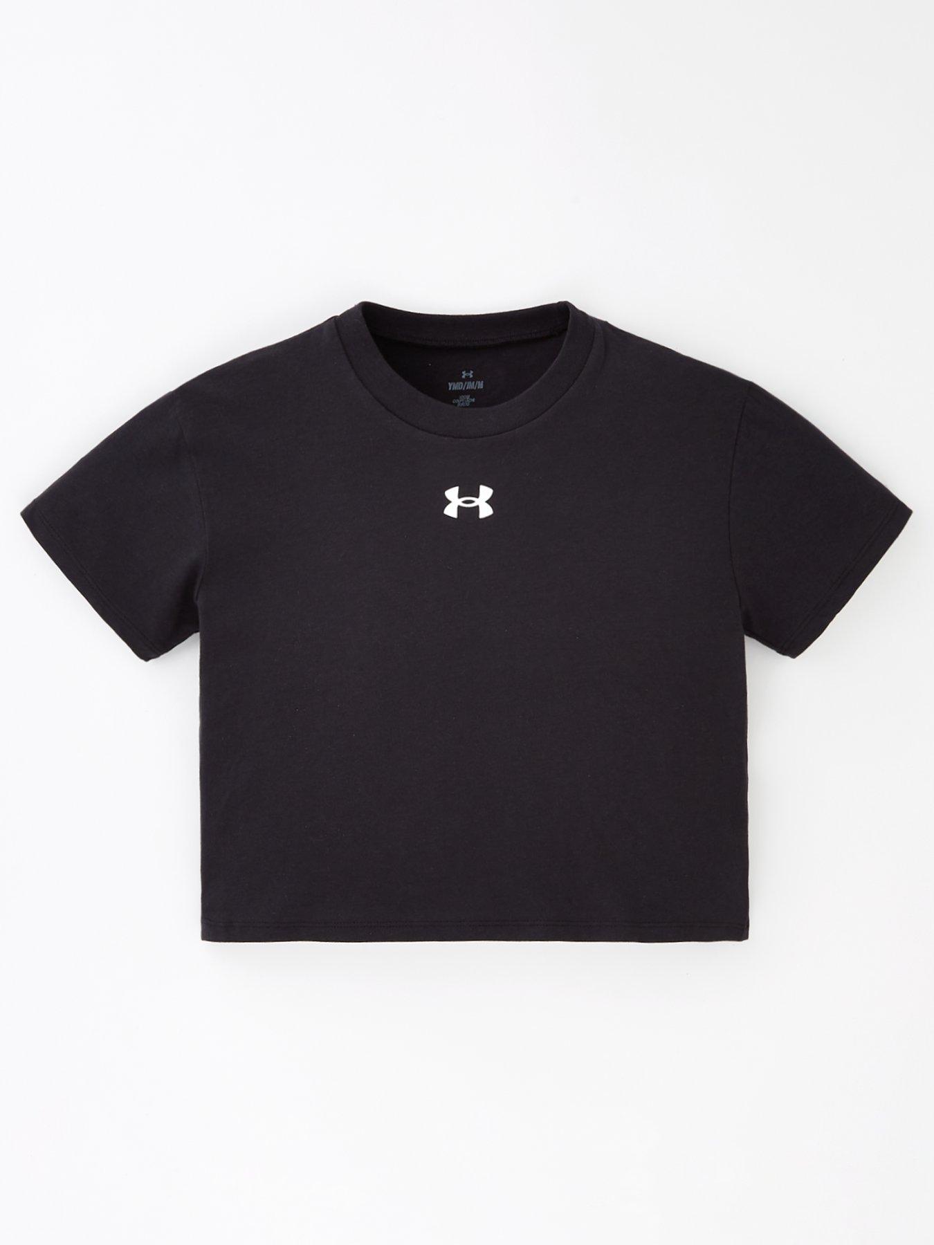 under-armour-junior-girls-crop-sportstyle-logo-t-shirt-blackwhite