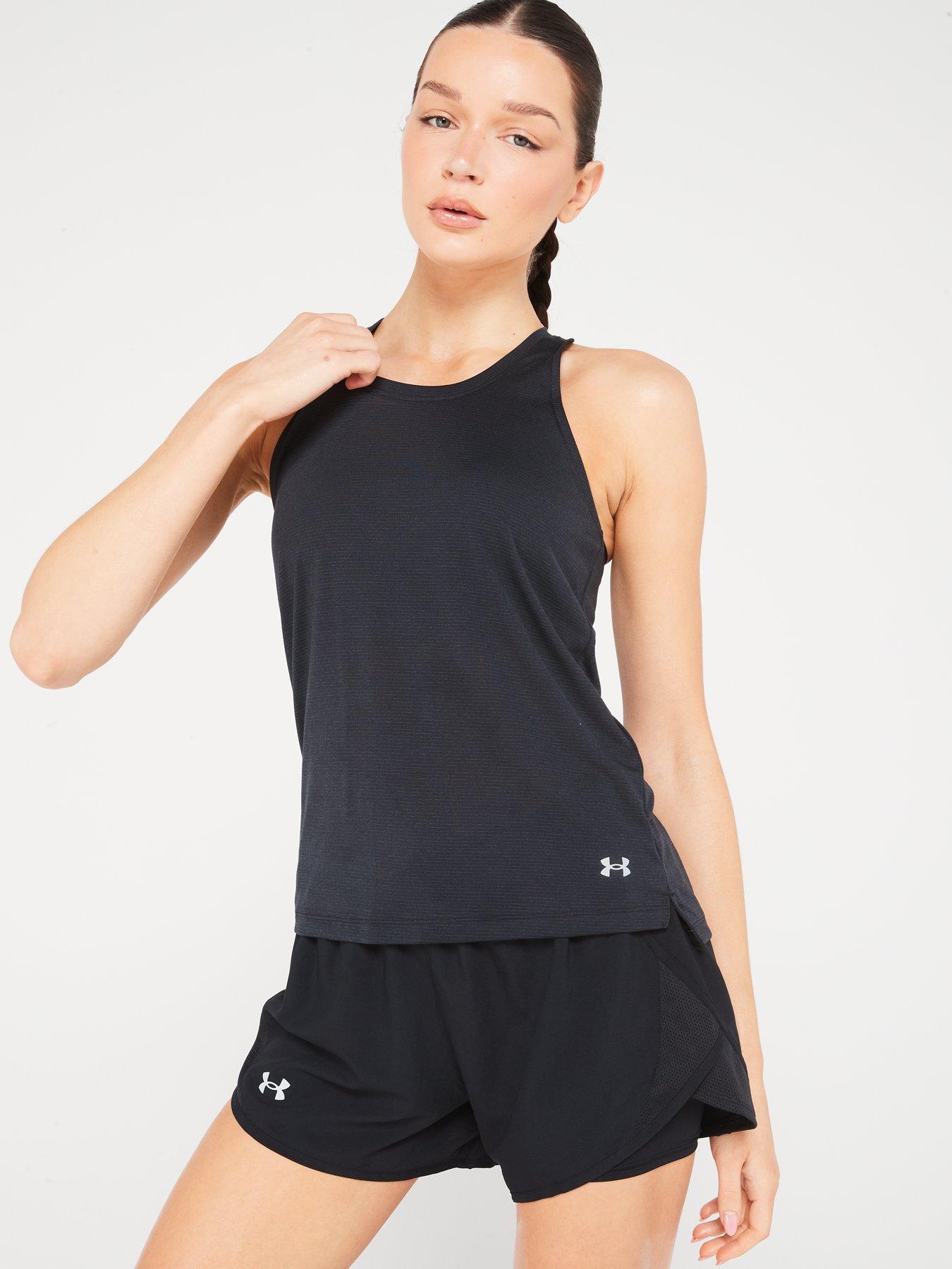 UNDER ARMOUR Womens Running Streaker Singlet - Black