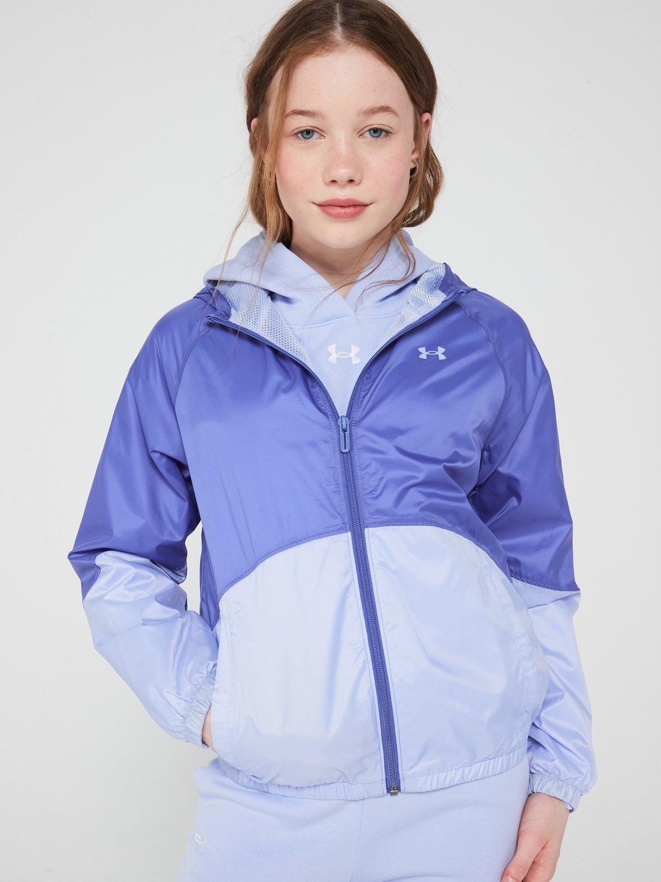 Junior Girls Windbreaker Jacket Grey