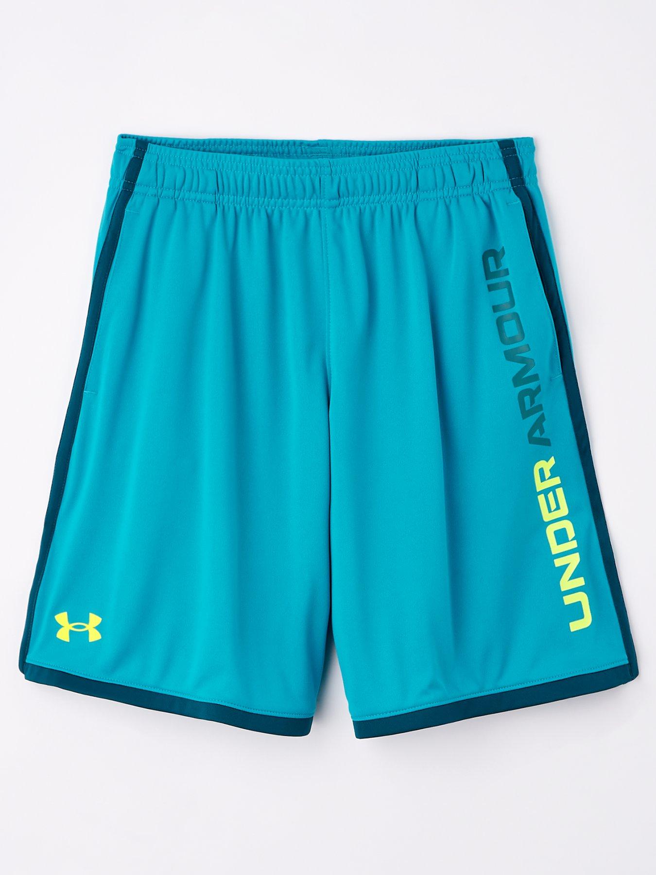 Blue and yellow shorts shop