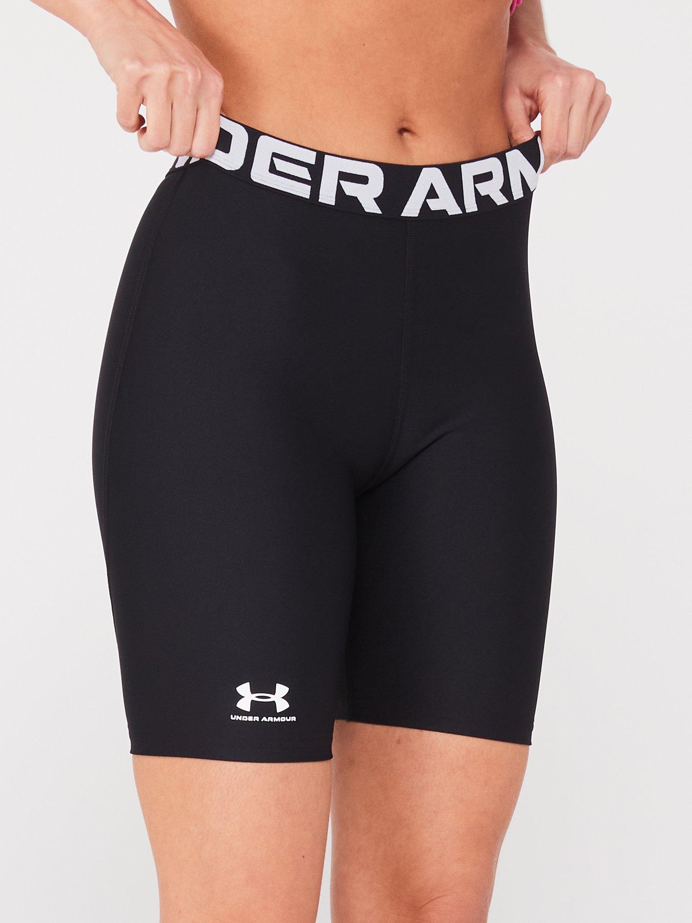 under-armour-womens-training-heat-gear-authentics-8in-shorts-blackwhiteoutfit