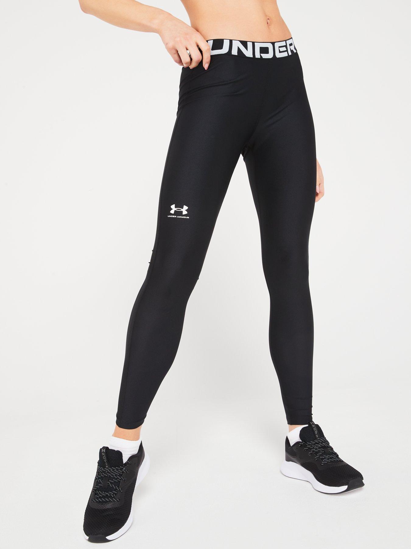 Image 1 of 5 of UNDER ARMOUR Womens Training Heat Gear Authentics Legging - Black/White