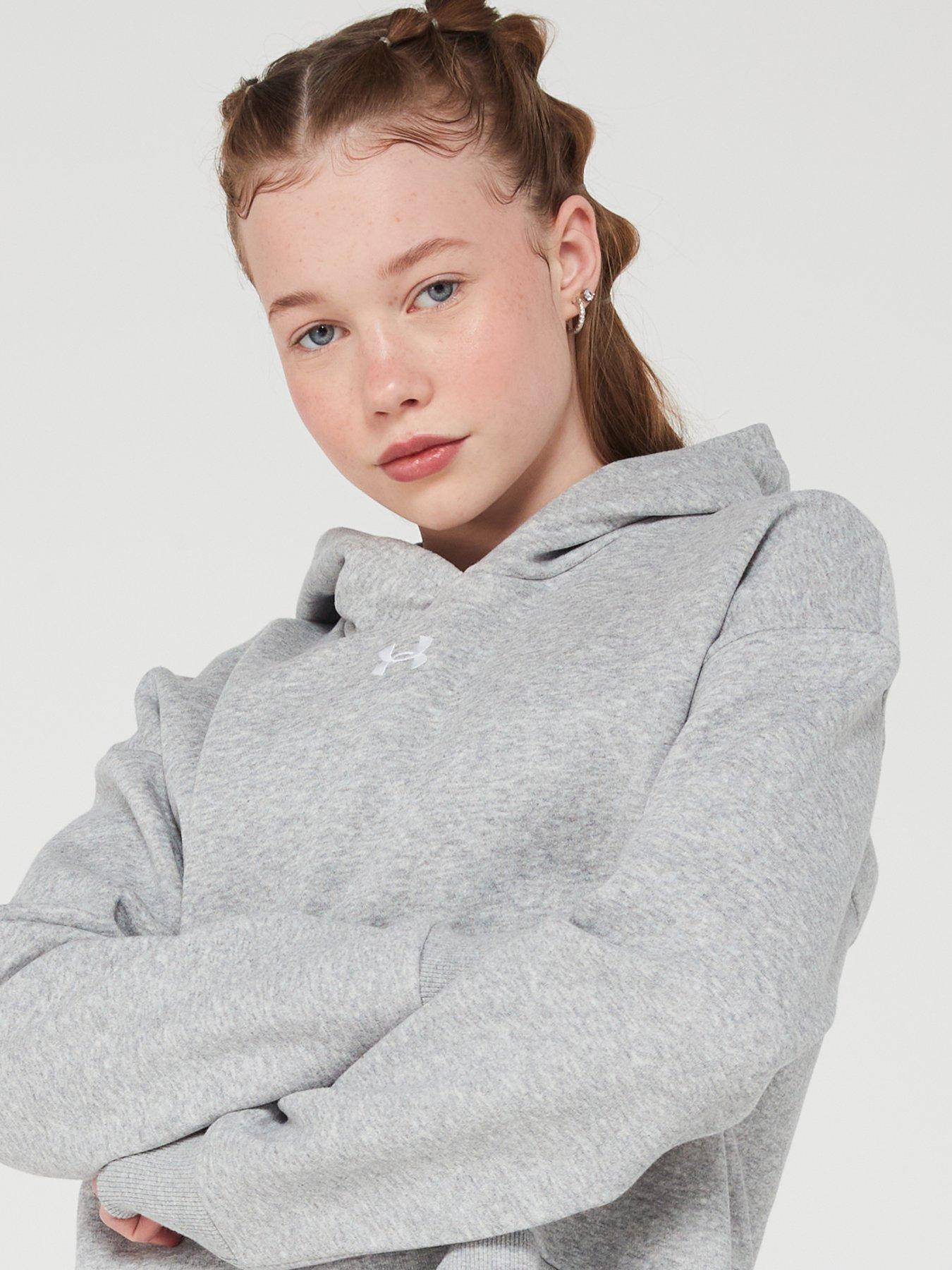 under-armour-junior-girls-rival-fleece-crop-hoodie-greywhiteoutfit