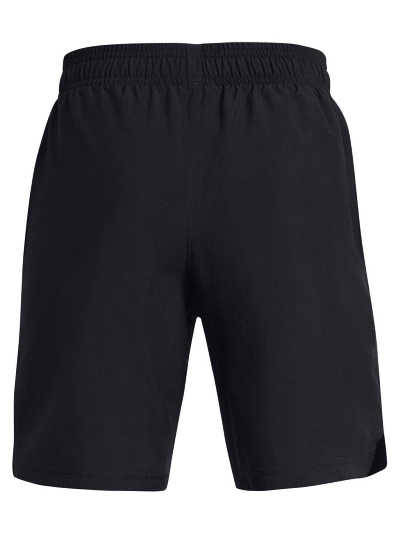 under-armour-junior-boys-woven-wordmark-shorts-blackwhiteback