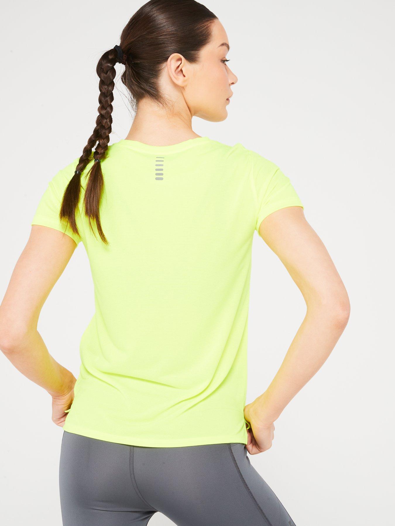 Image 2 of 5 of UNDER ARMOUR Womens Running Streaker T-Shirt - Yellow