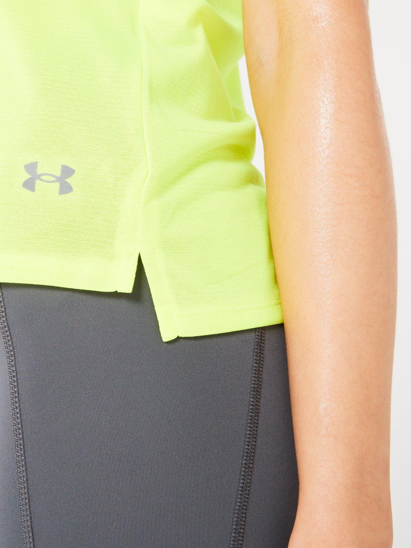 Image 4 of 5 of UNDER ARMOUR Womens Running Streaker T-Shirt - Yellow