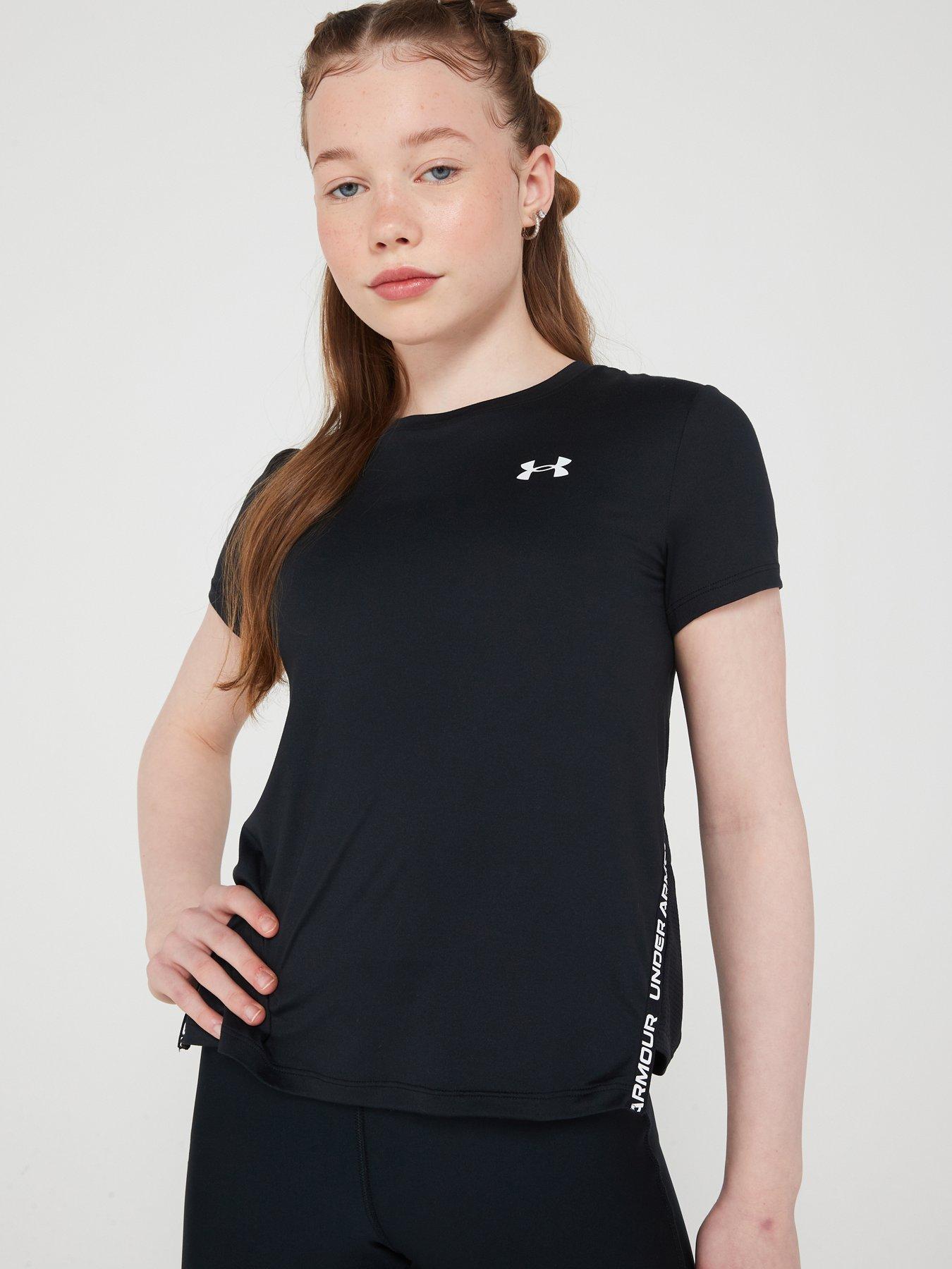 under-armour-junior-girls-knockout-short-sleeve-t-shirt-blackwhite