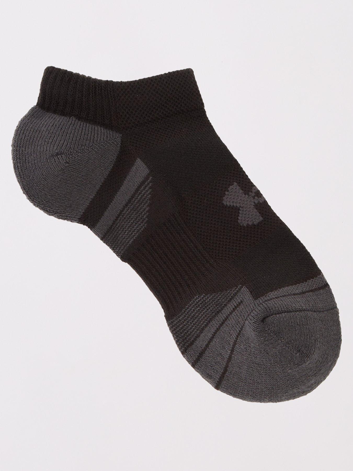 Image 2 of 3 of UNDER ARMOUR Kids Performance Tech 3Pack No Show Socks - Black