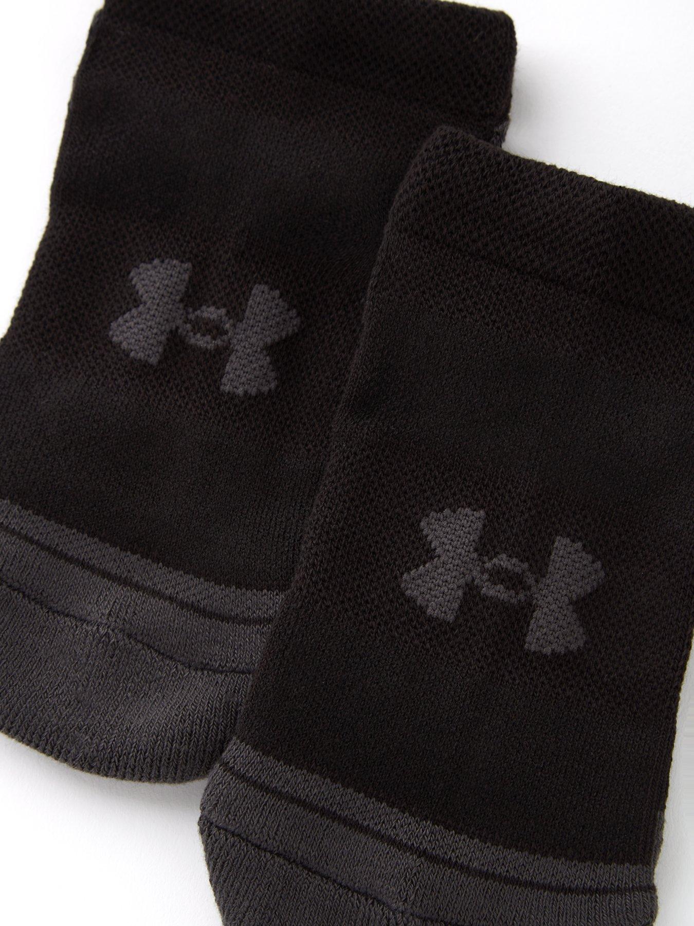 Image 3 of 3 of UNDER ARMOUR Kids Performance Tech 3Pack No Show Socks - Black