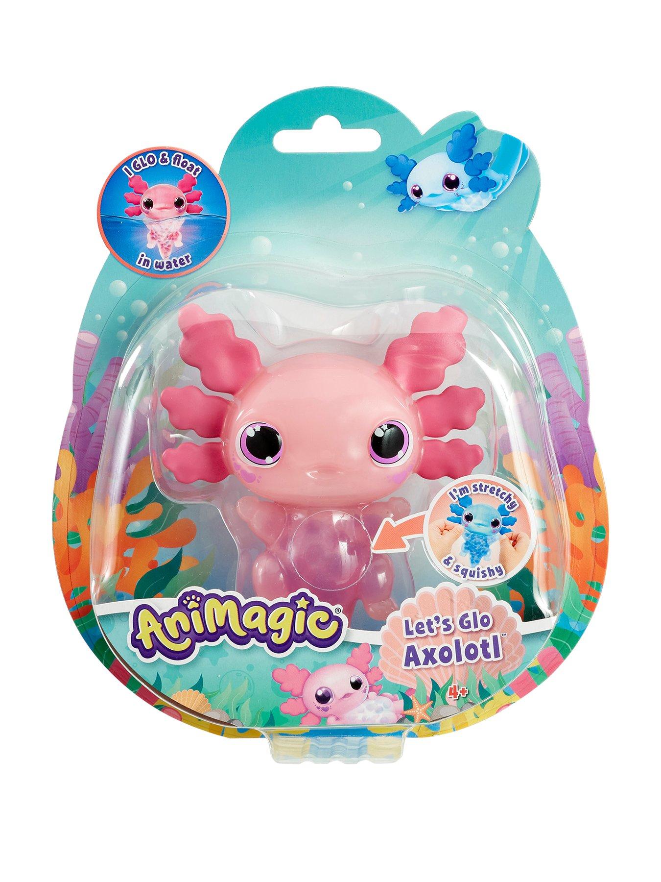 AniMagic Lets Glo Axolotl Pink Interactive Toy