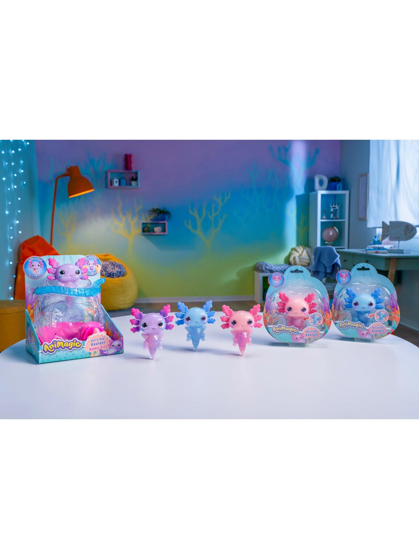 Image 7 of 8 of AniMagic Lets Glo Axolotl Bubble Reef Aquarium