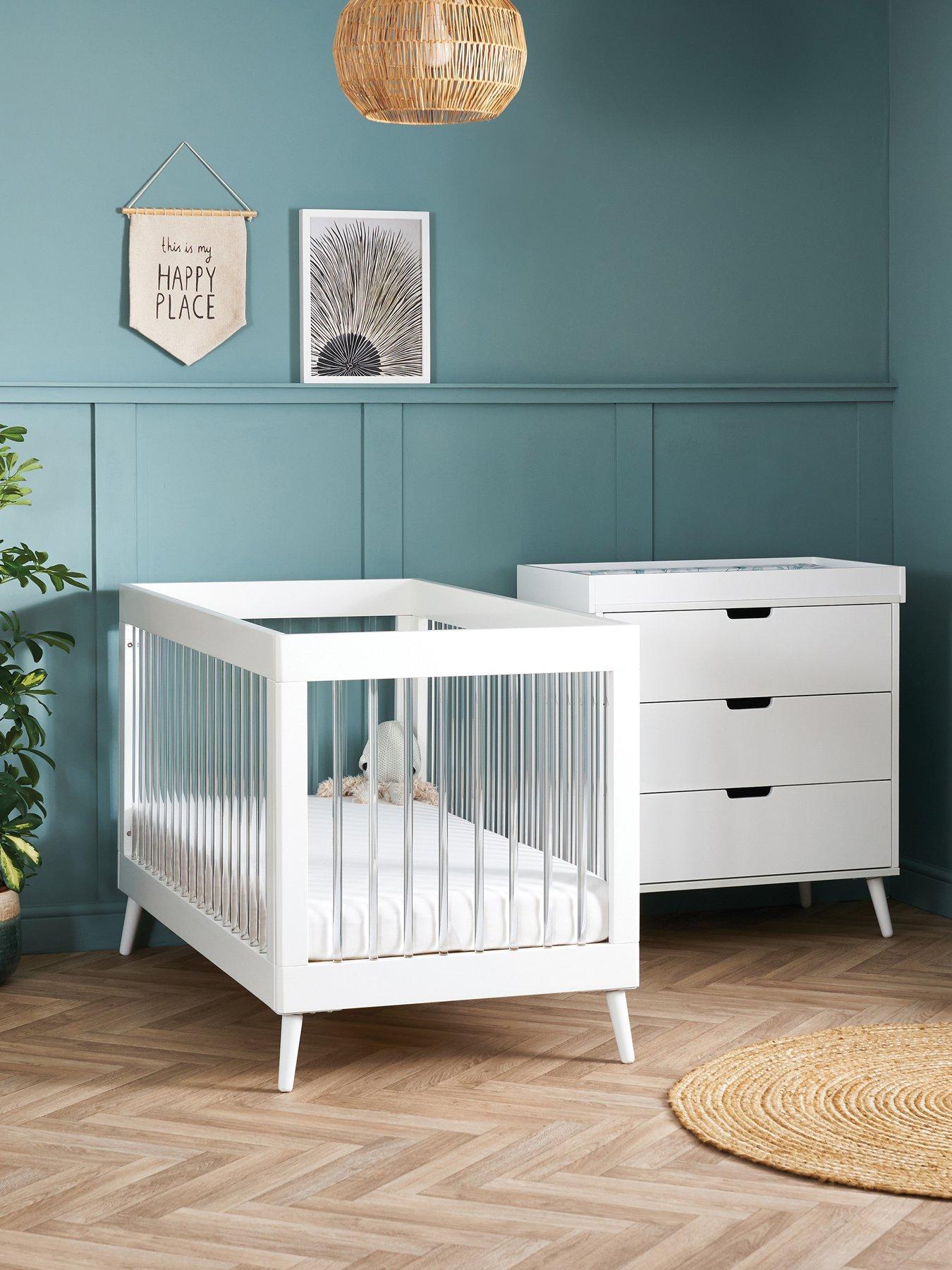 obaby-maya-2-piece-furniture-set-white-with-acrylicdetail