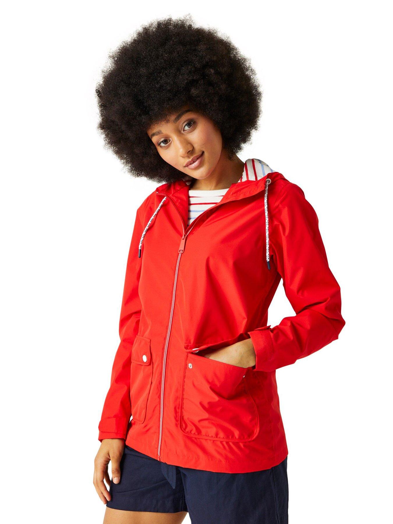Regatta Womens Bayletta Waterproof Shell - Red/ White