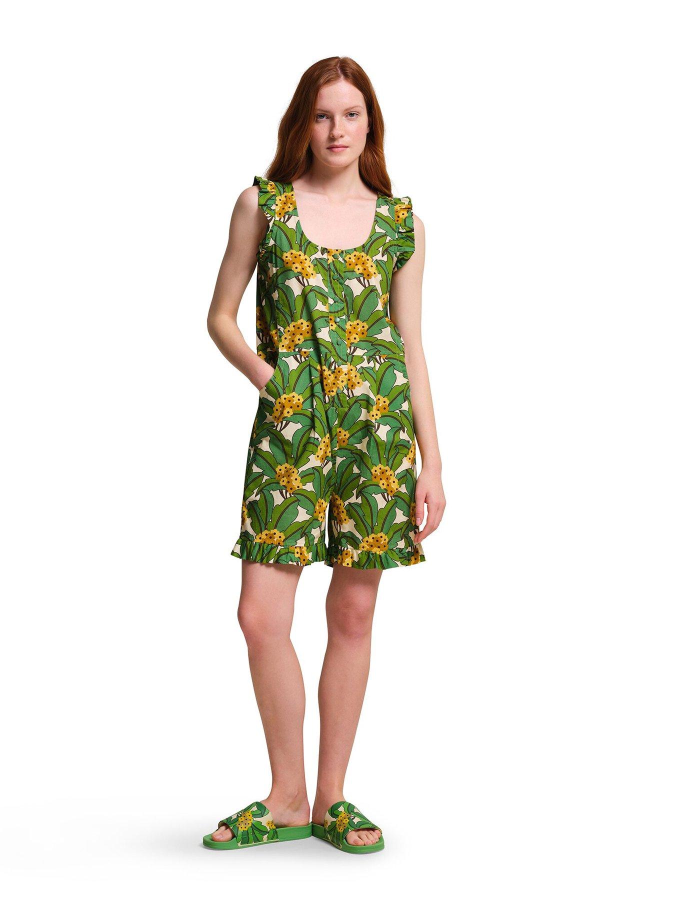 regatta-womens-orla-playsuit-green-print