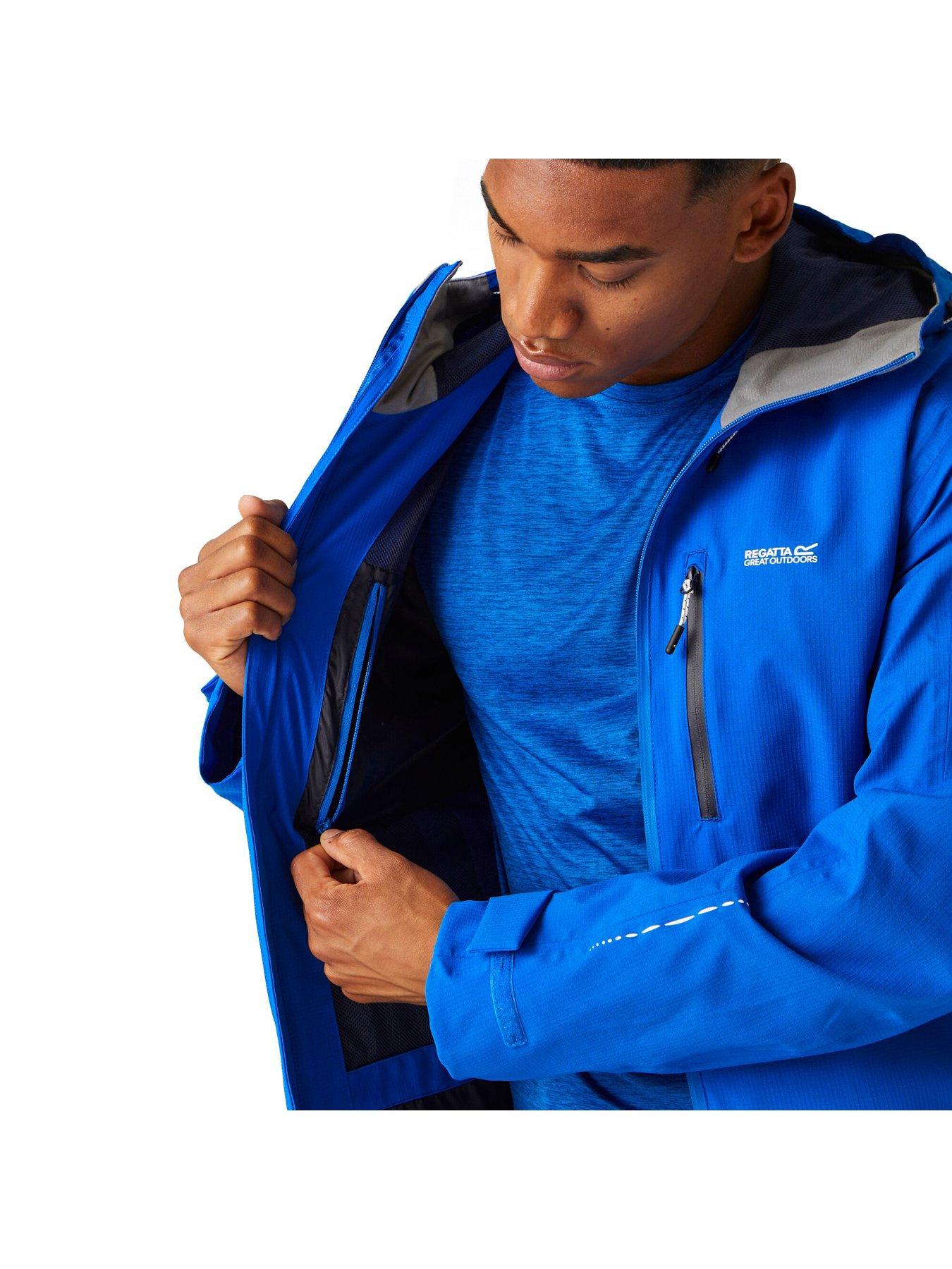 Image 4 of 6 of Regatta Mens Okara Waterproof Shell - Blue