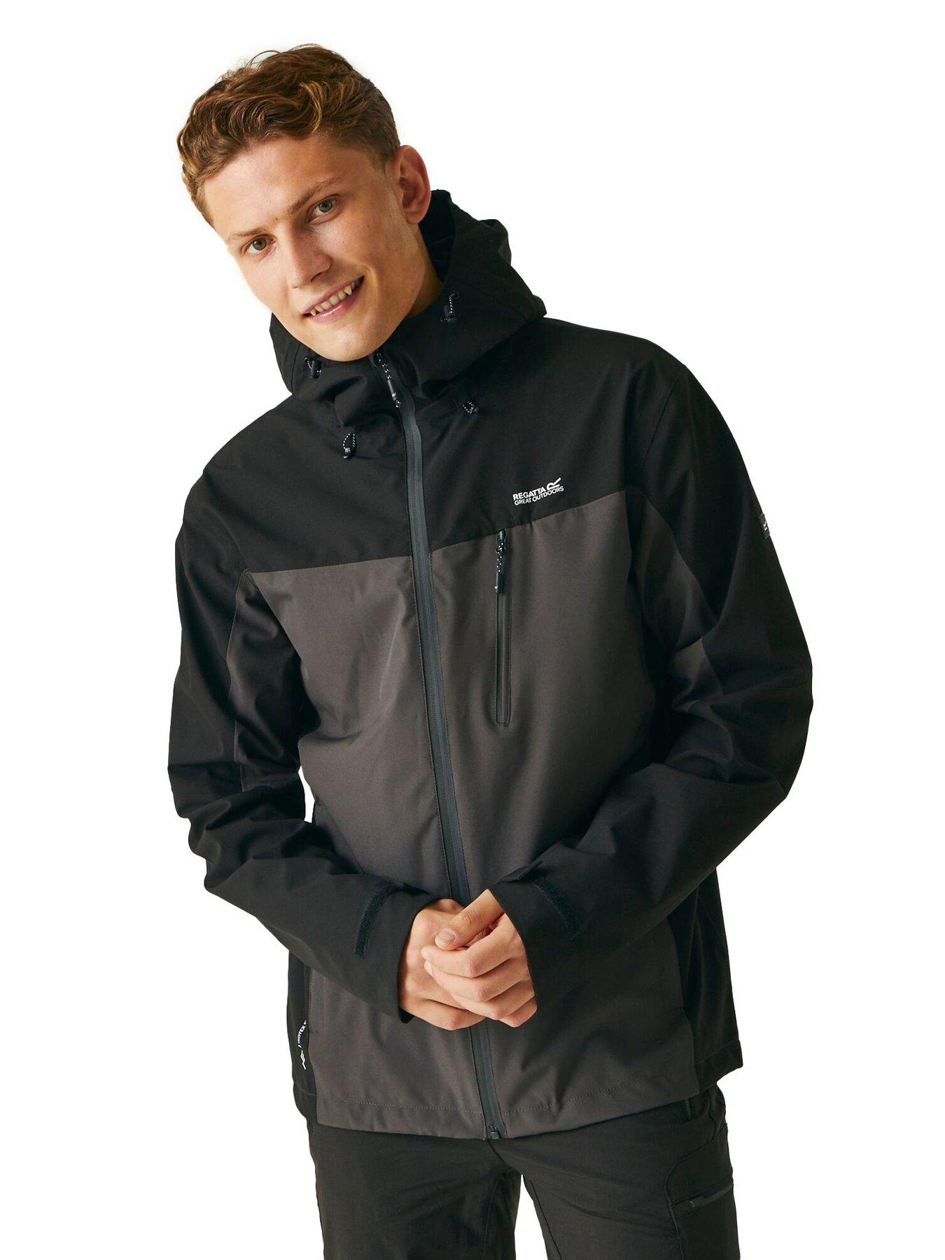 Image of Regatta Mens Birchdale Waterproof Shell - Charcoal