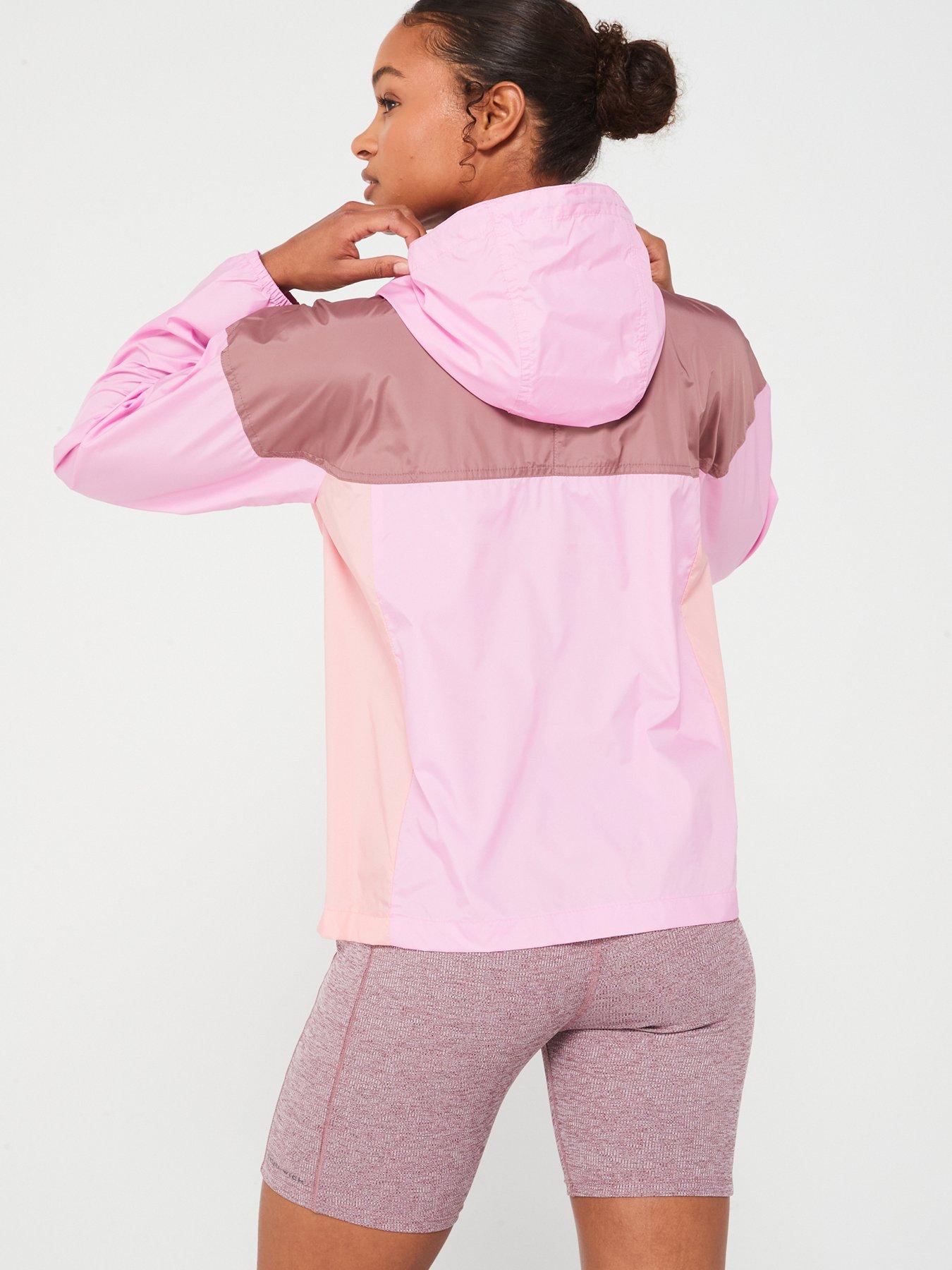 columbia-womens-flash-challenger-windbreaker-pink-multistillFront