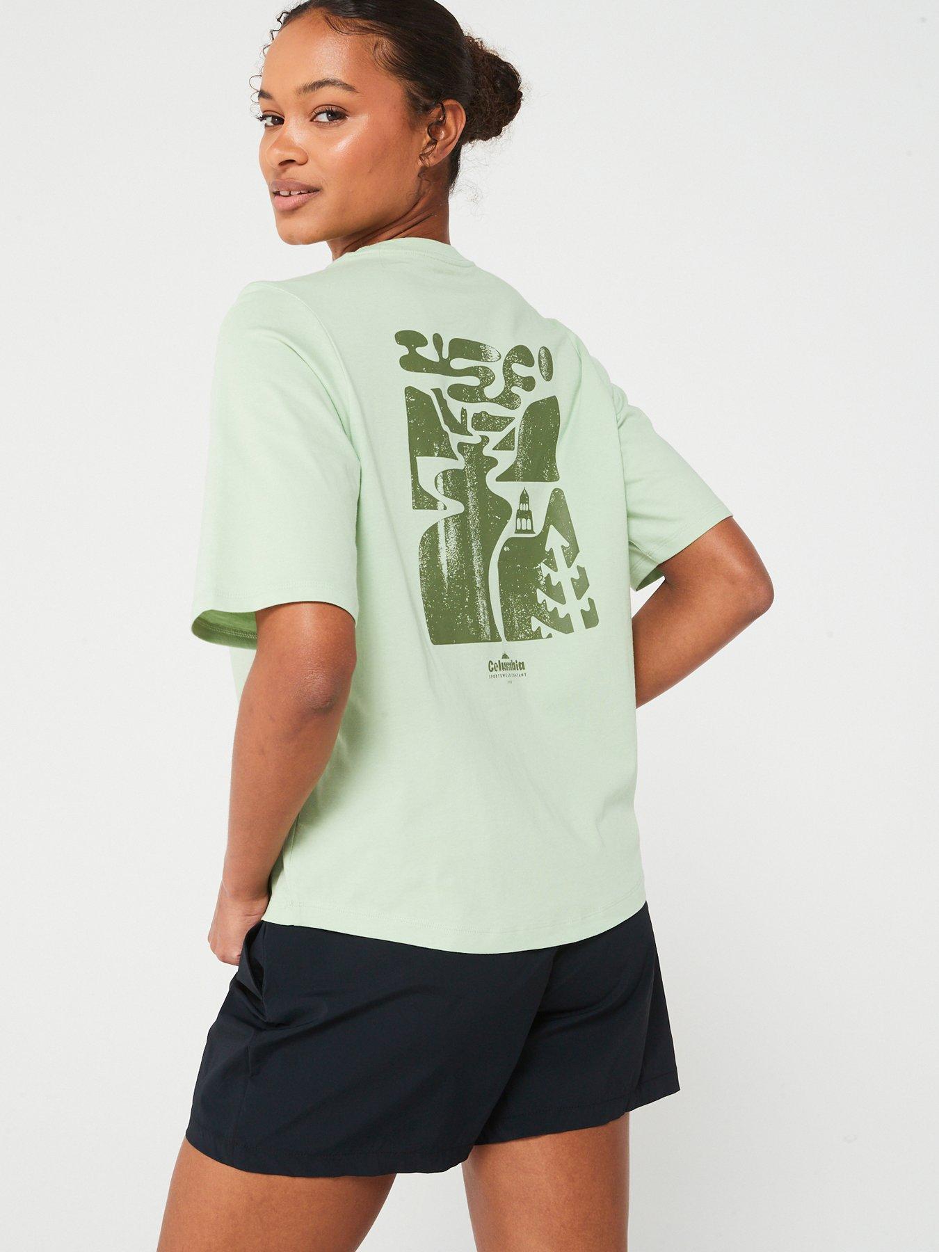 columbia-womens-north-cascades-graphic-ss-tee-green