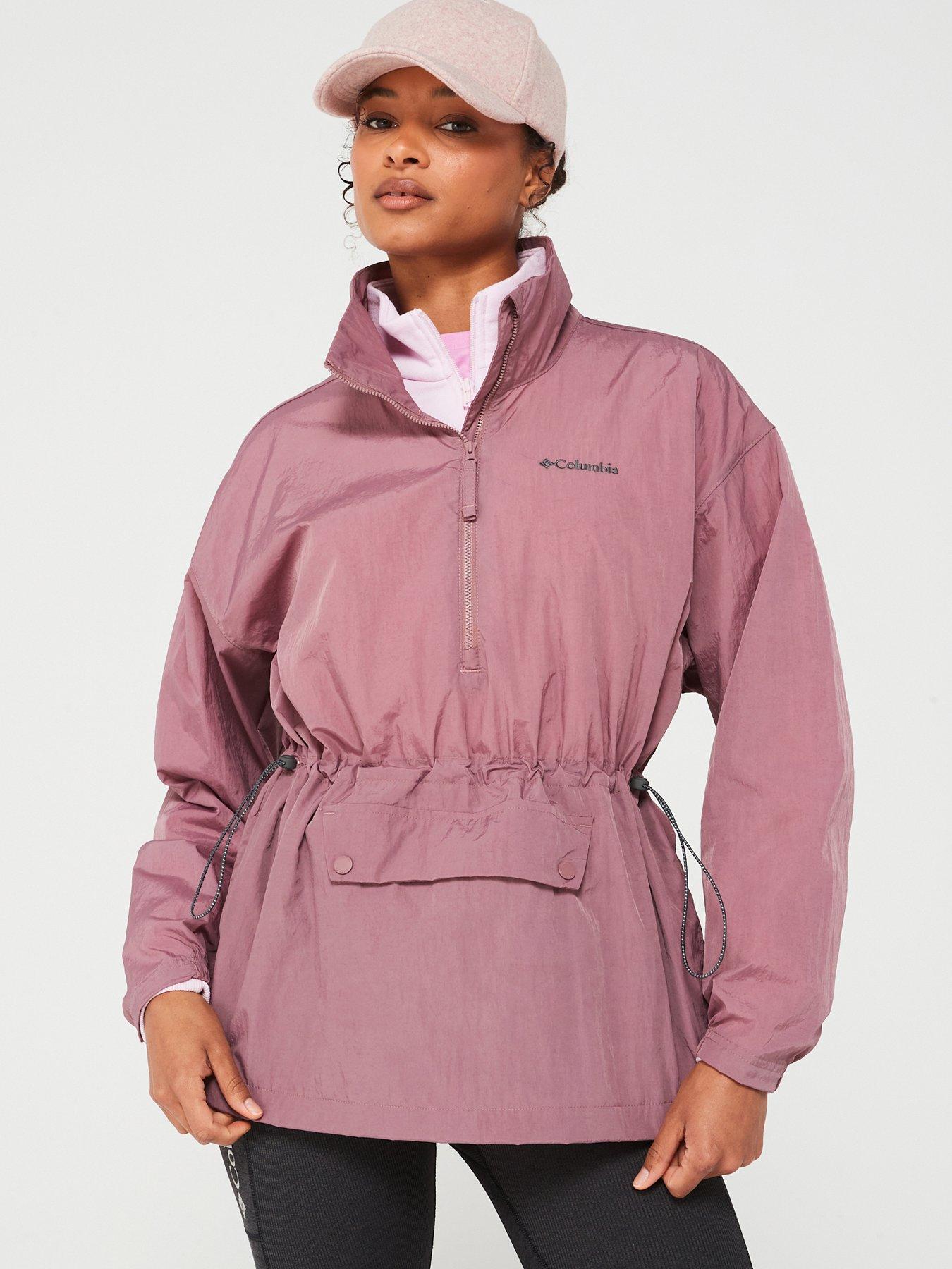 Columbia purple windbreaker best sale