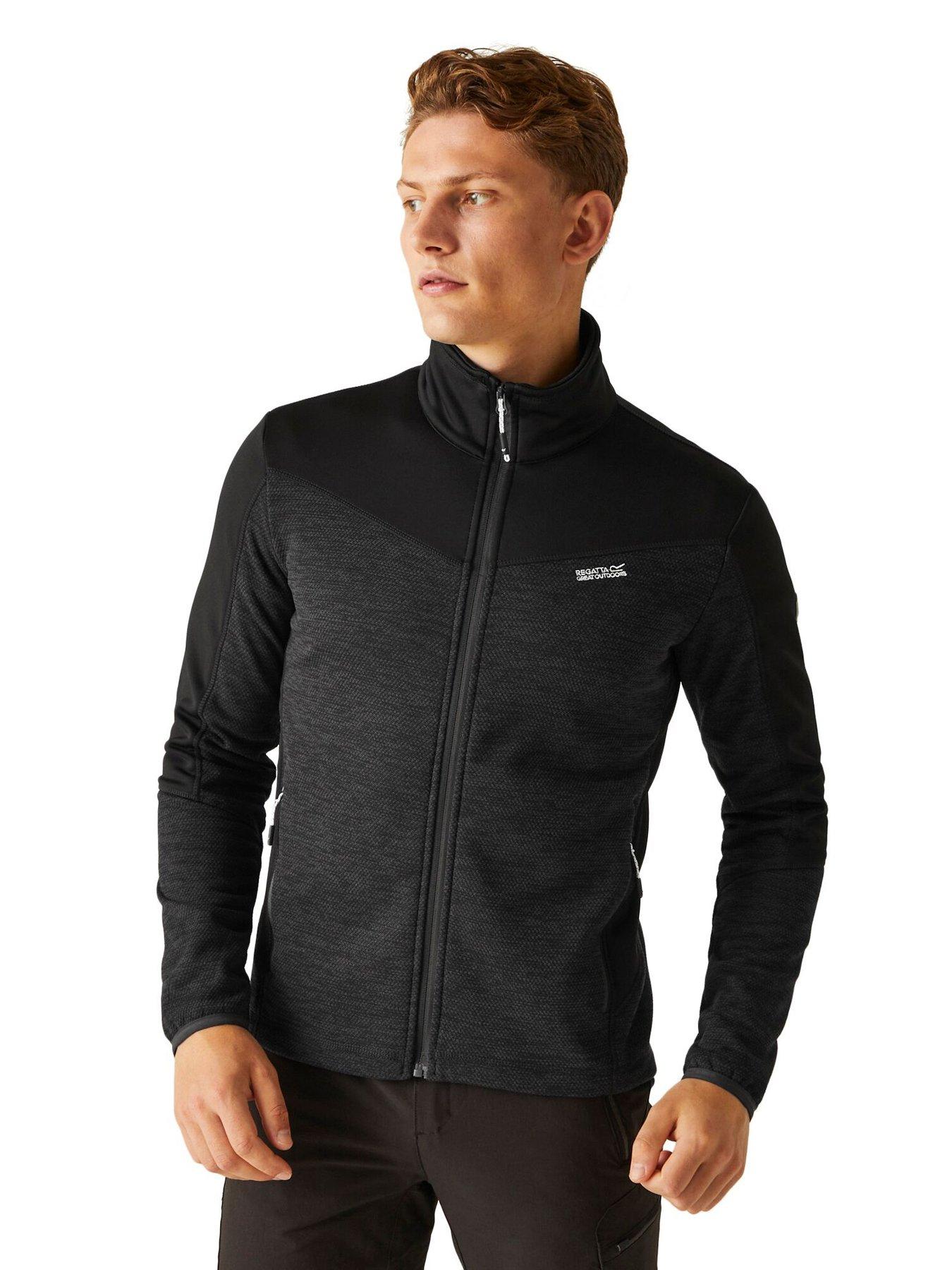 regatta-mens-highton-full-zip-fleece-iv-grey-blackfront