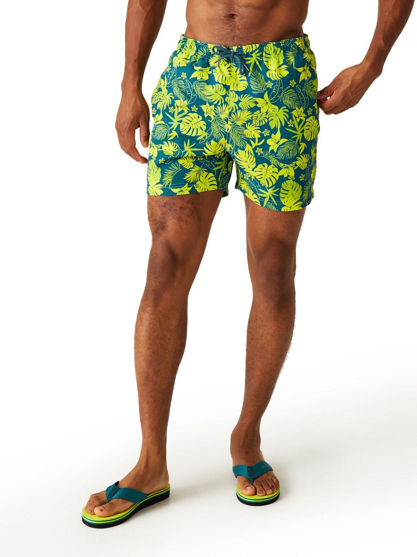 Regatta Mens Loras Swim Short - Blue Multi Print