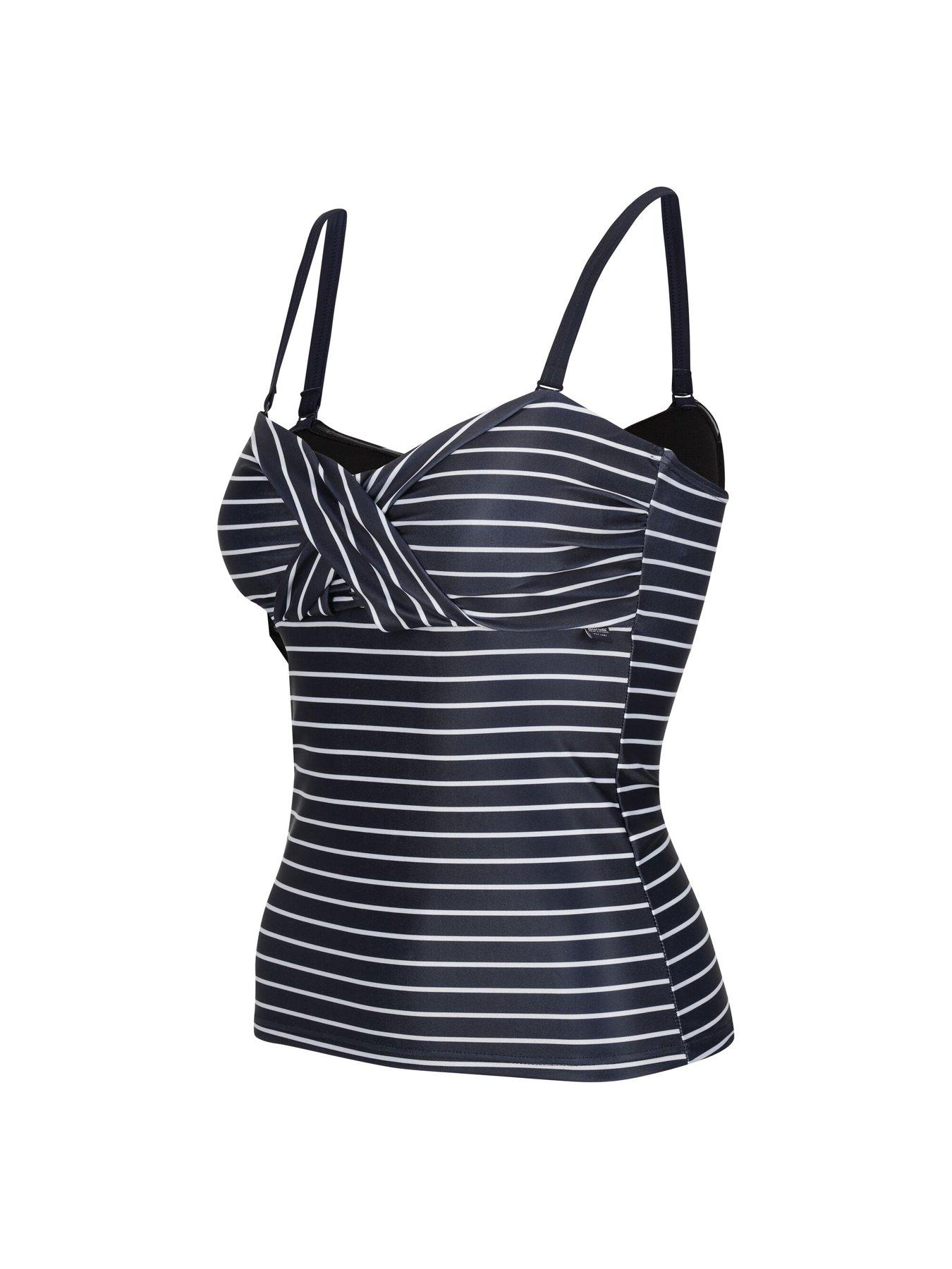 regatta-womens-aceana-tankini-top-3-navy-stripedetail