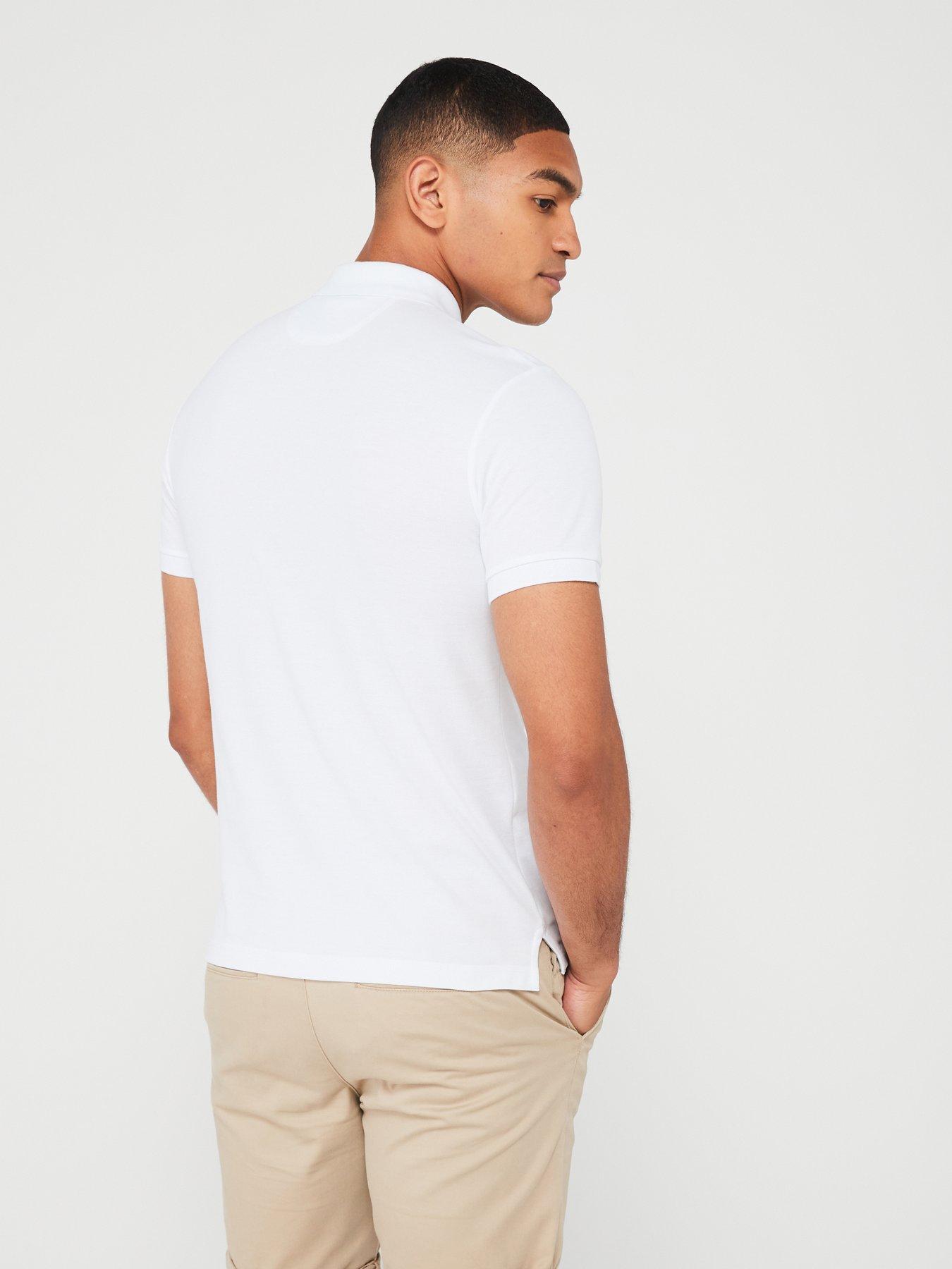 hackett-slim-fit-logo-polo-shirt-whitestillFront