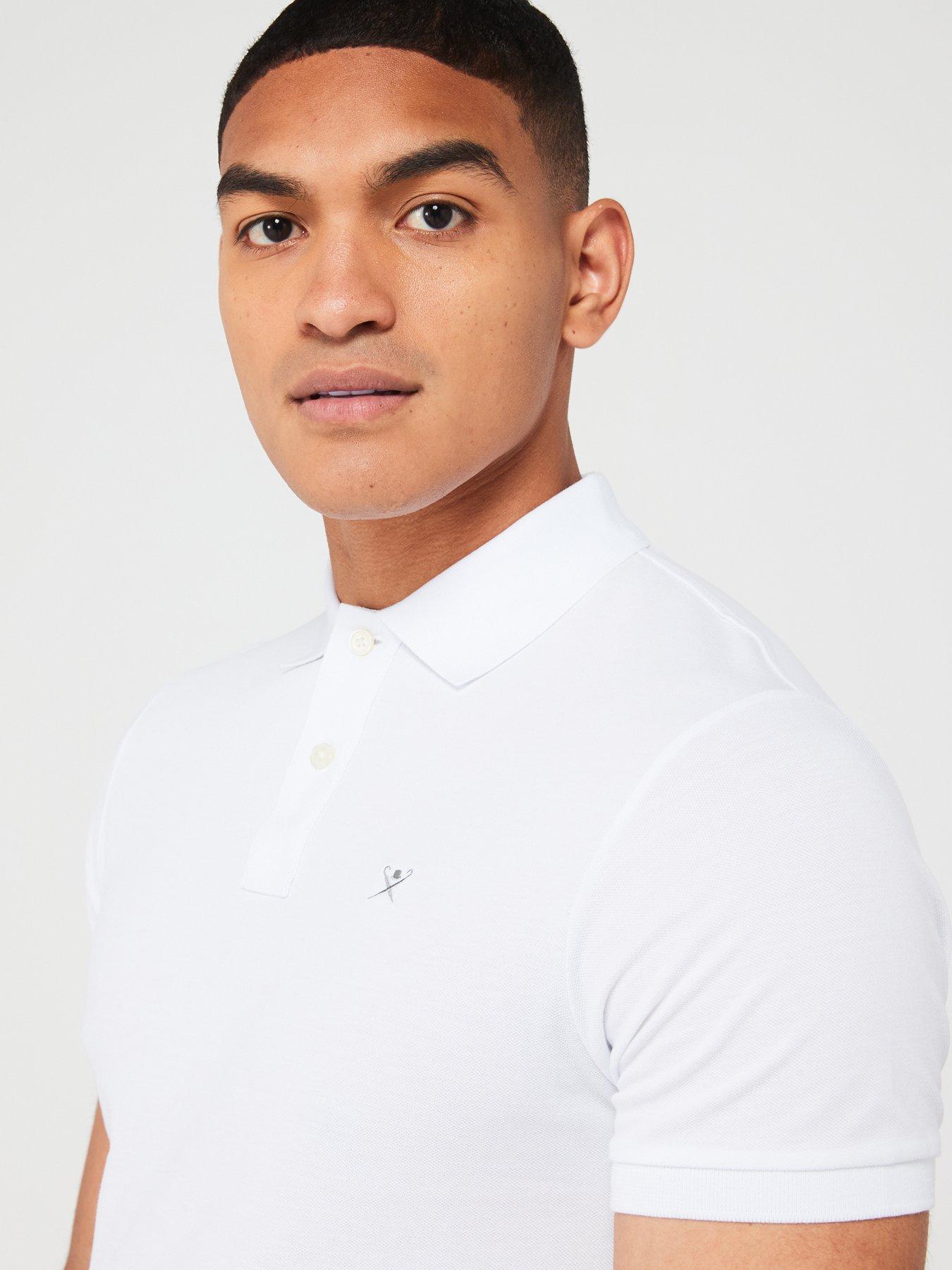 hackett-slim-fit-logo-polo-shirt-whiteoutfit