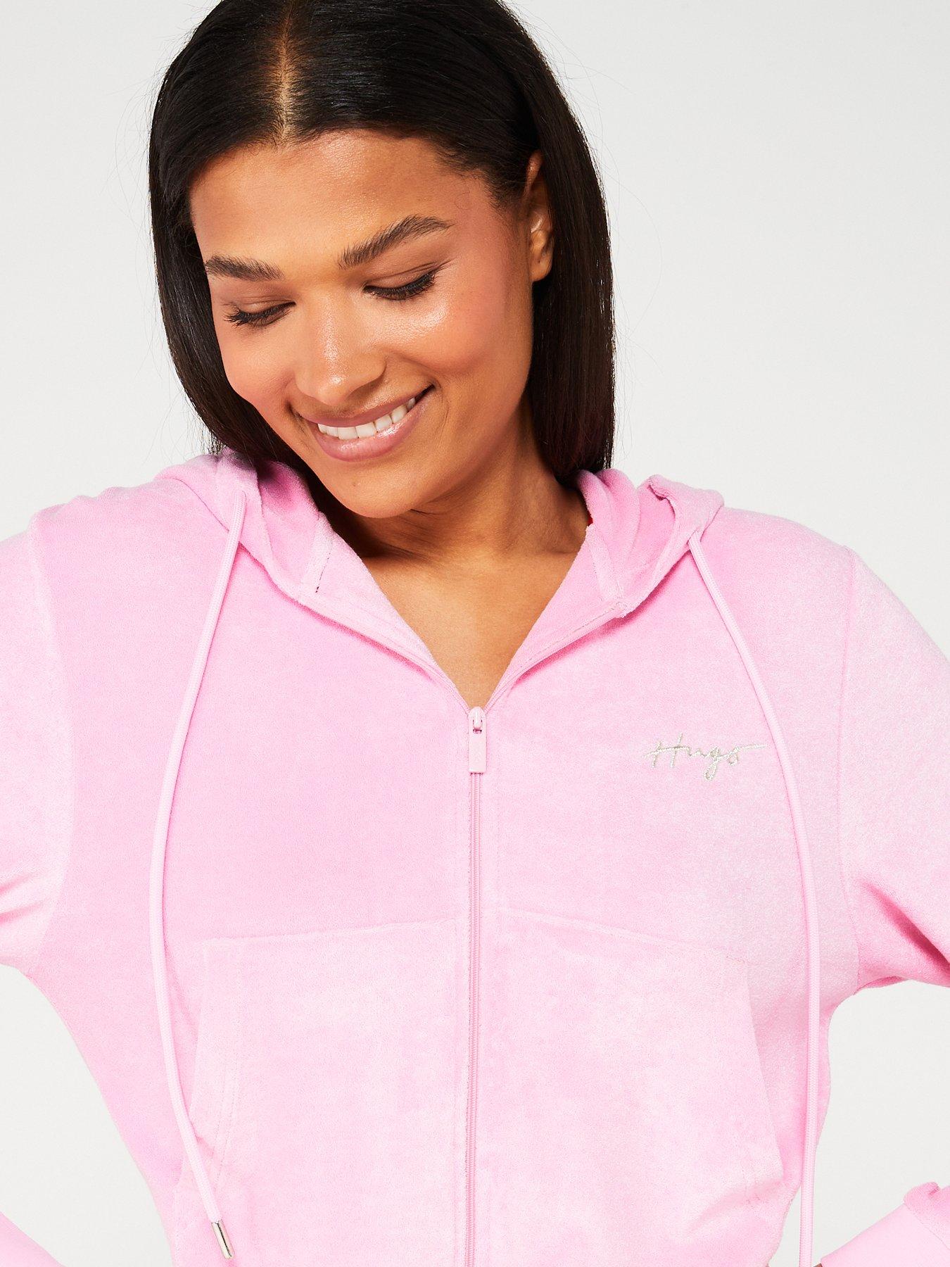 hugo-hugo-red-lola-velour-zip-through-lounge-hoodie-pinkoutfit