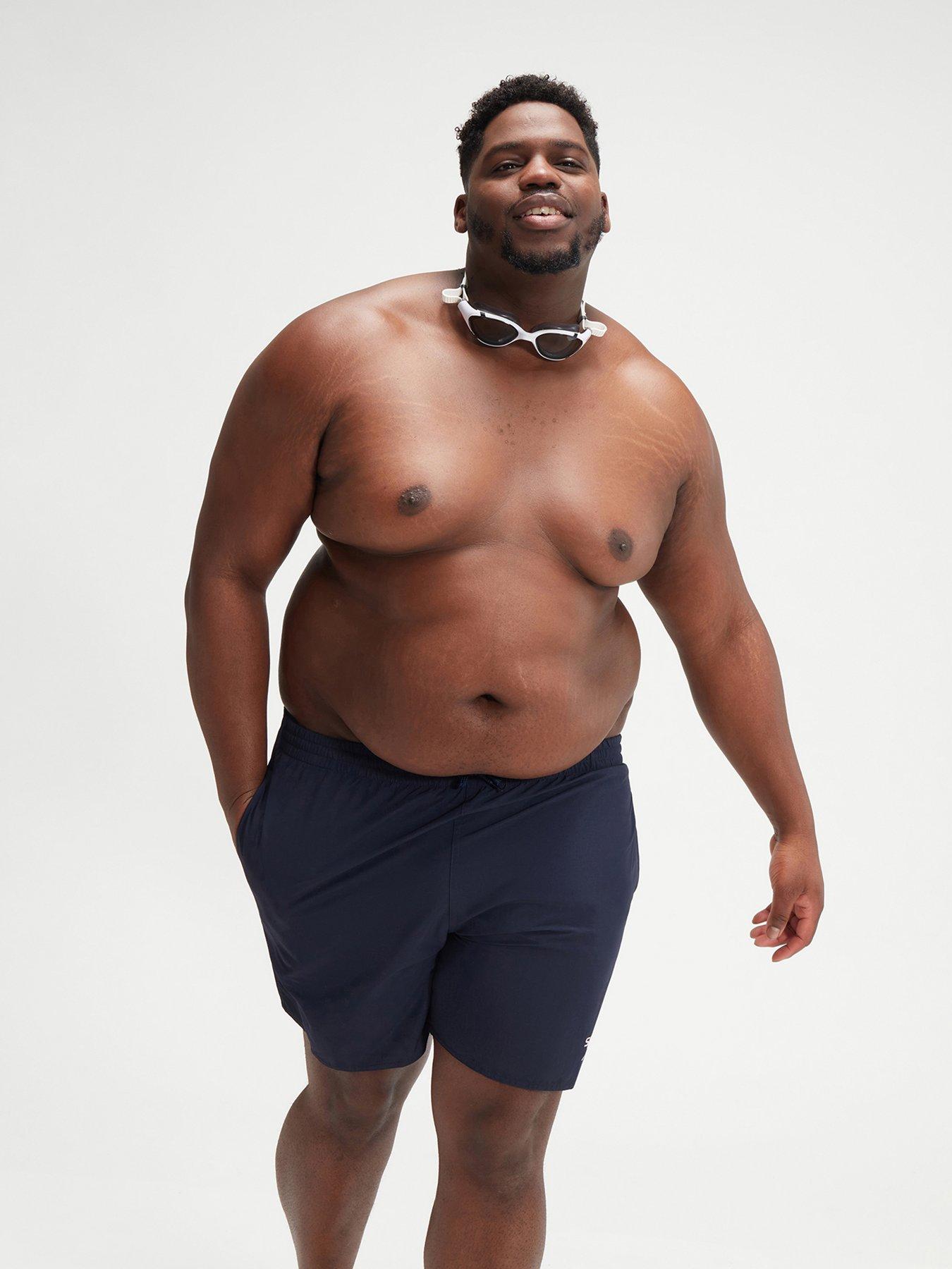 Image 4 of 6 of Speedo Mens Plus Size Essential 16" Watershort - Navy
