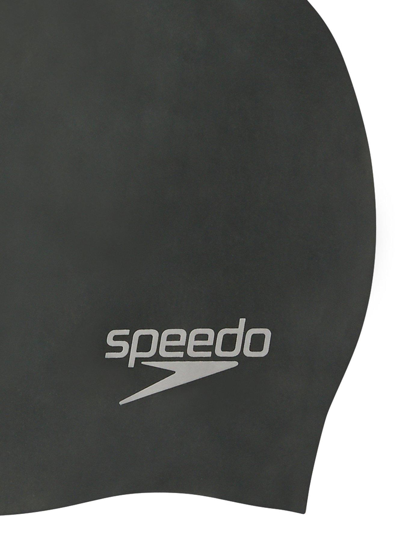 speedo-unisex-adults-plain-moulded-silicone-swimming-cap-blackdetail