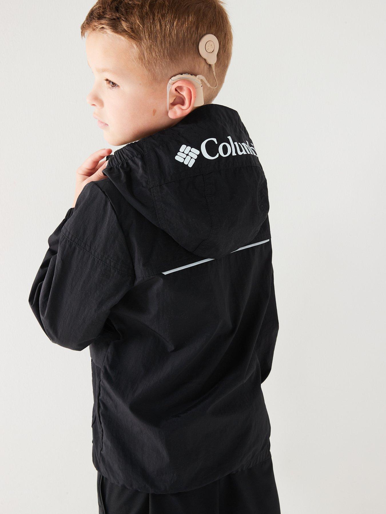 columbia-youth-unisex-challenger-windbreaker-blackstillFront