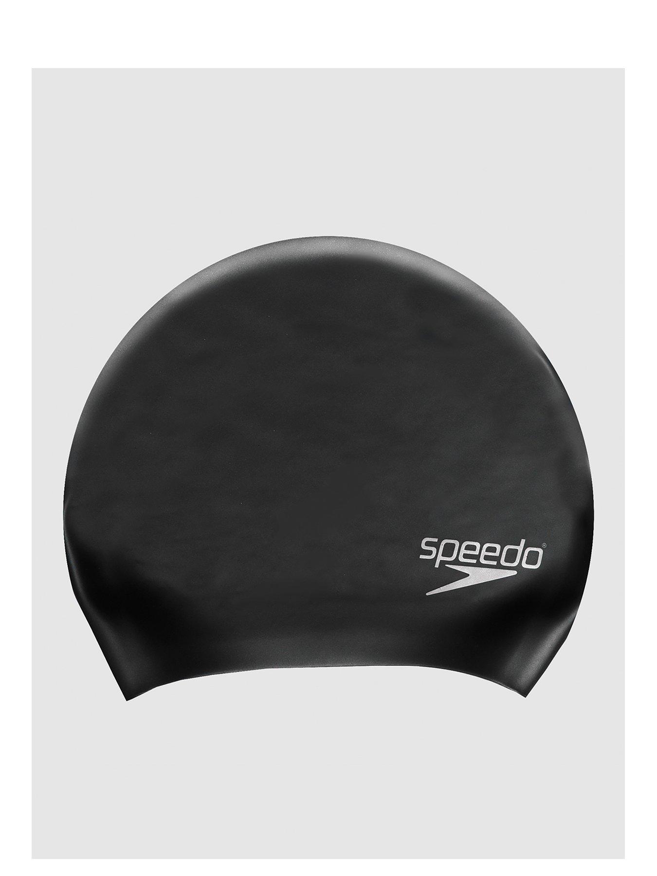 Speedo Womens Long Hair Swimming Cap - Black