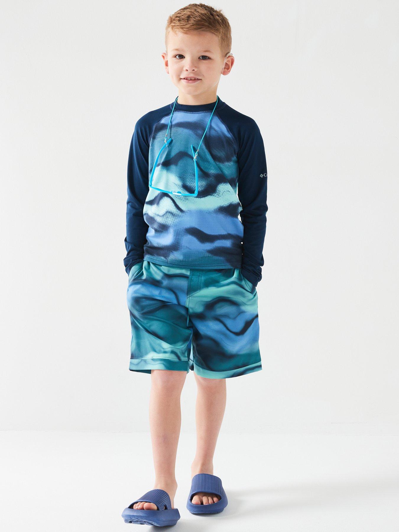 columbia-youth-unisex-sandy-shores-printed-long-sleeve-sunguard-blue-printback