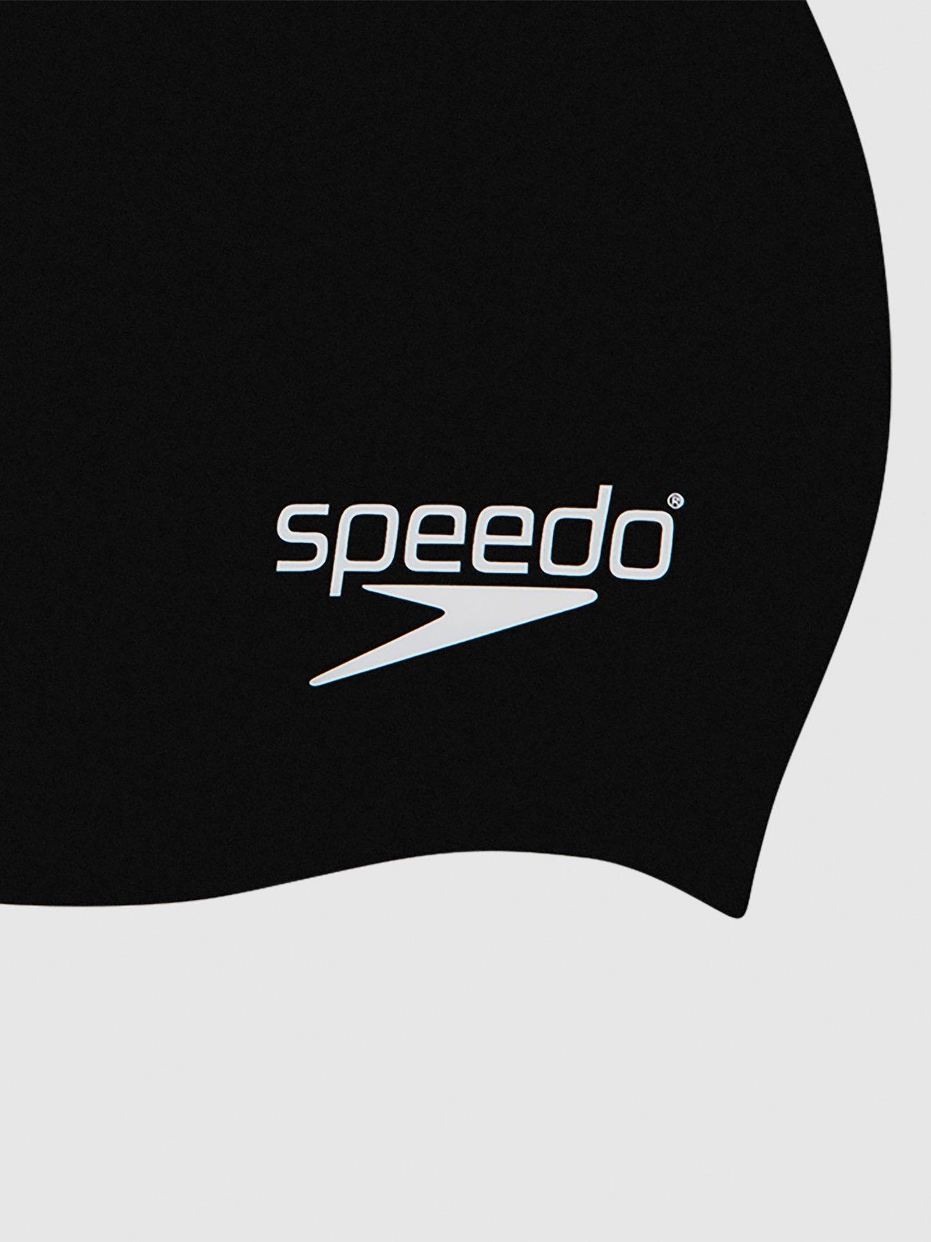 speedo-junior-unisex-plain-moulded-silicone-swimming-cap-blackdetail