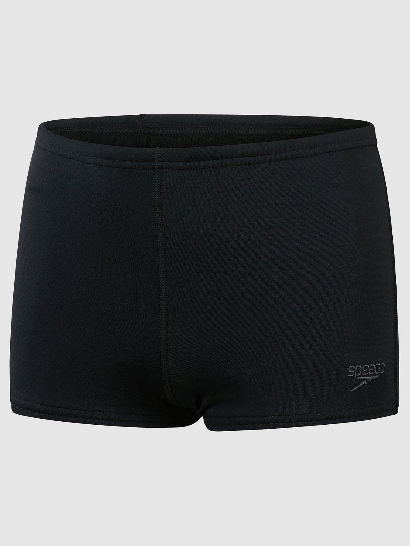 Speedo Junior Boys Endurance+ Aquashorts - Black/White