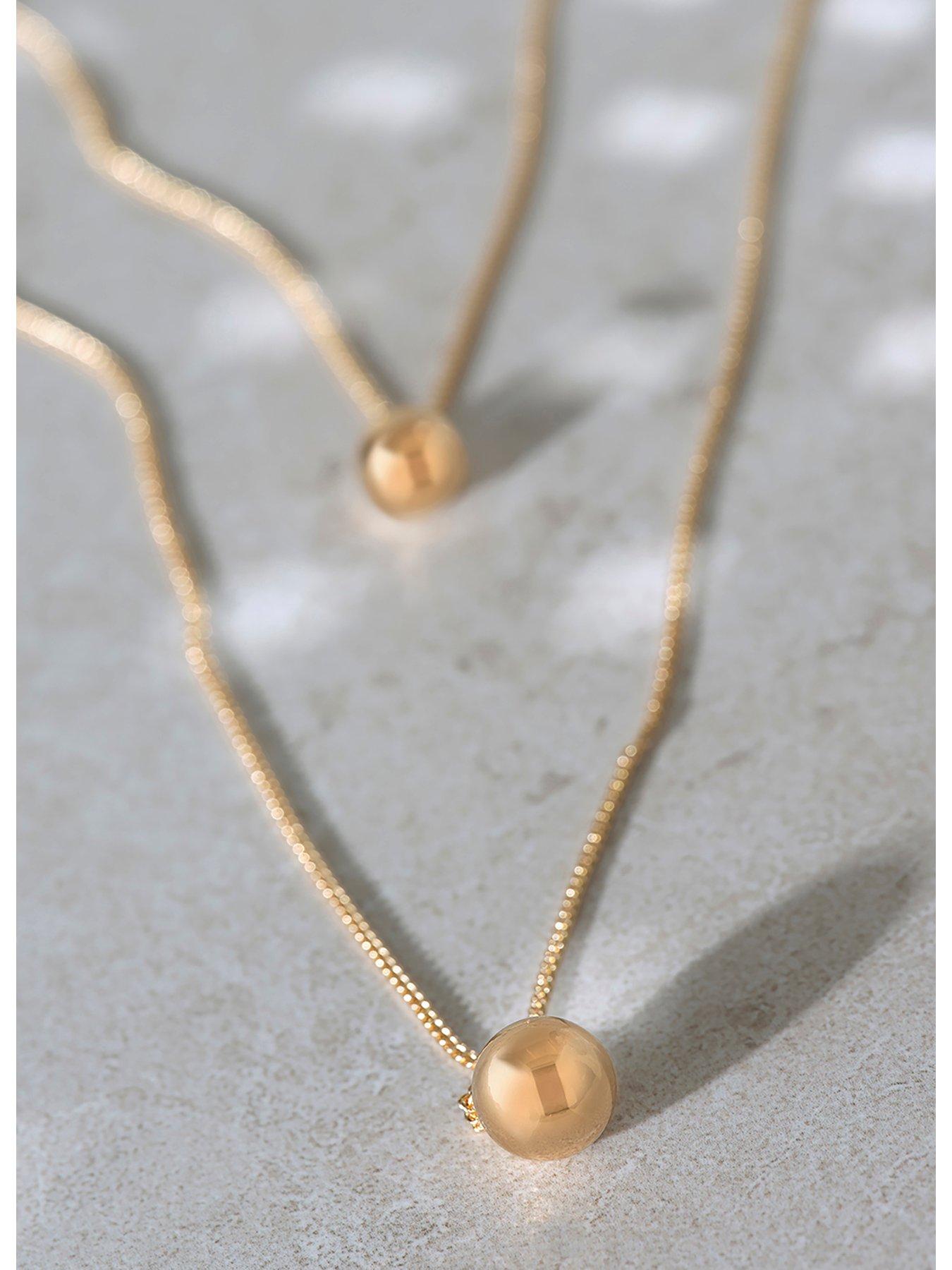 Mint Velvet Gold Tone Double Necklace Very Ireland