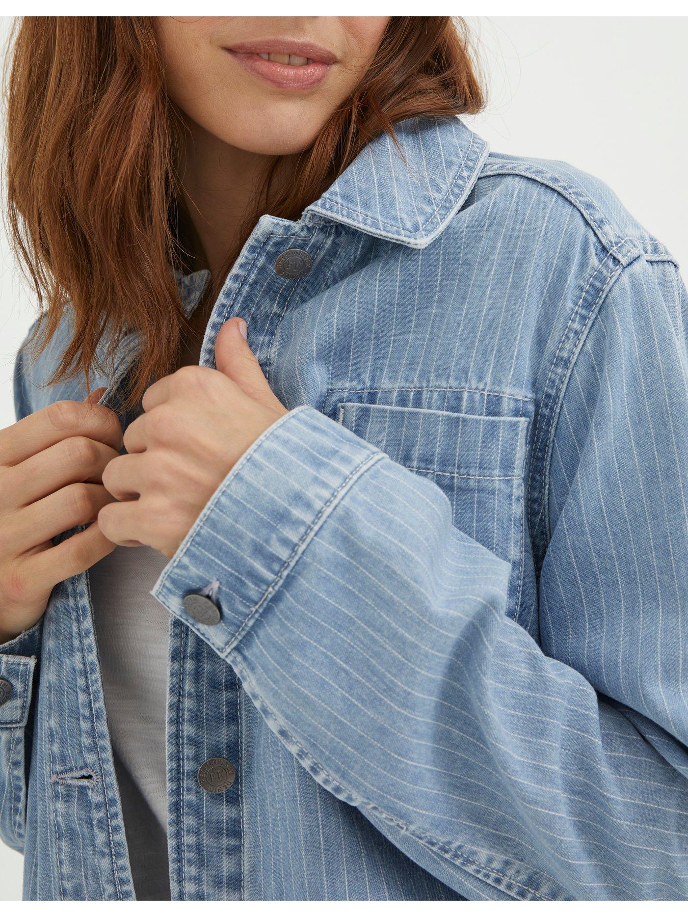 fatface-eden-stripe-denim-worker-jacket-blueoutfit