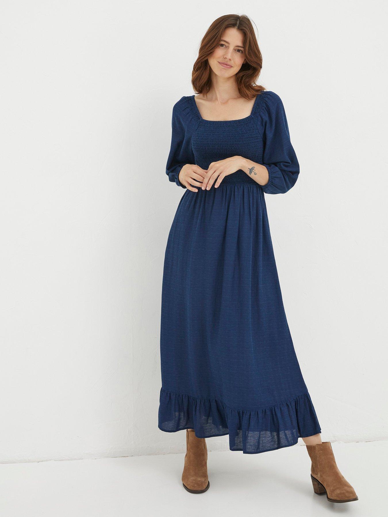 Fat face cora denim hot sale dress