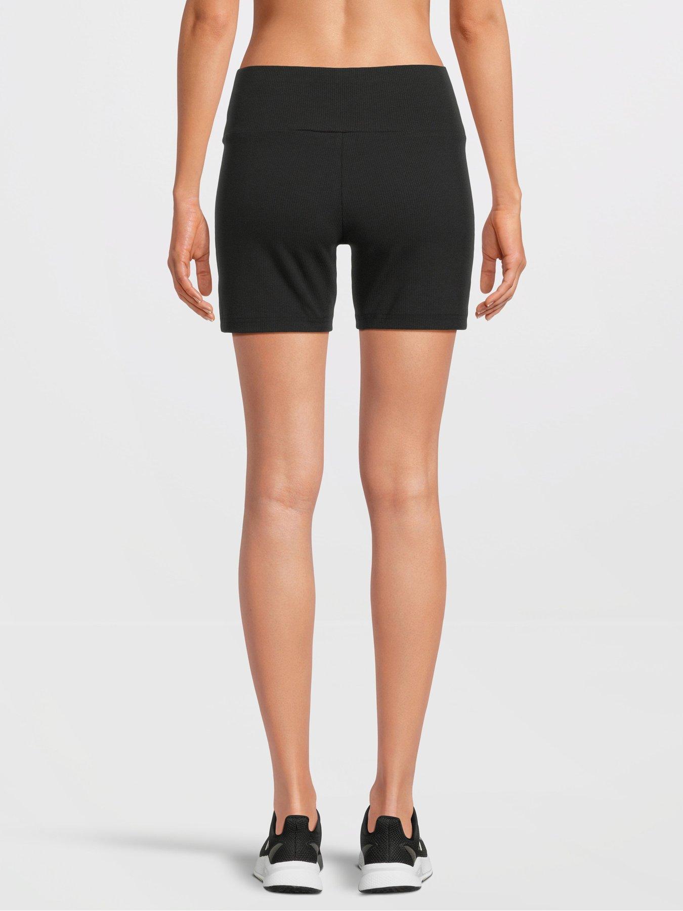 adidas-sportswear-womens-ribbed-cycle-short-blackstillFront