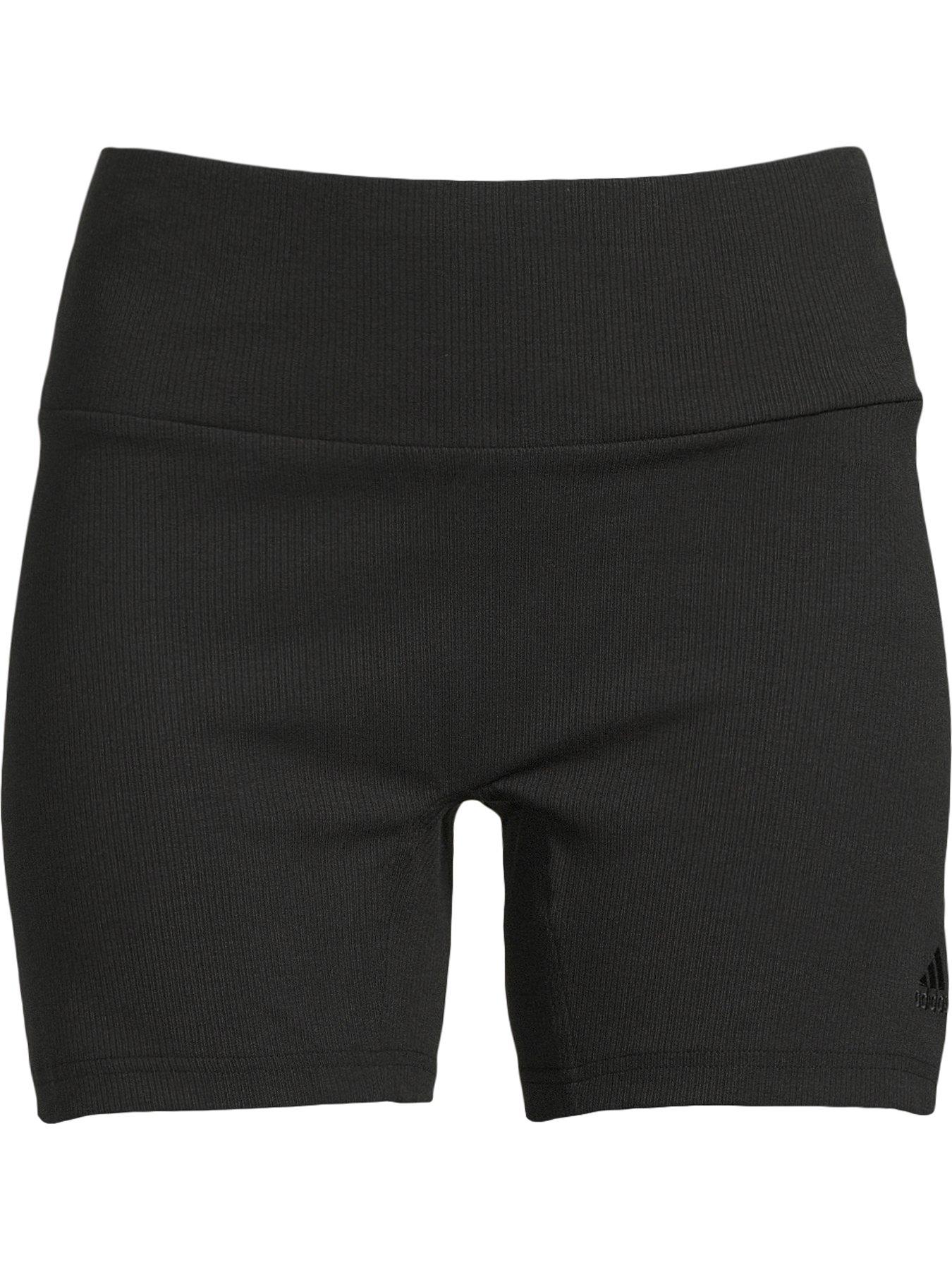 adidas-sportswear-womens-ribbed-cycle-short-blackdetail