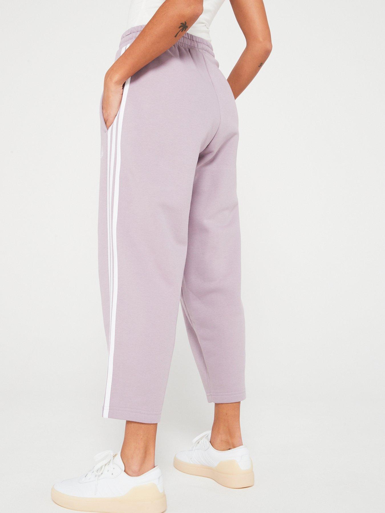 adidas-sportswear-womens-3-stripe-open-hem-joggers-lilacstillFront