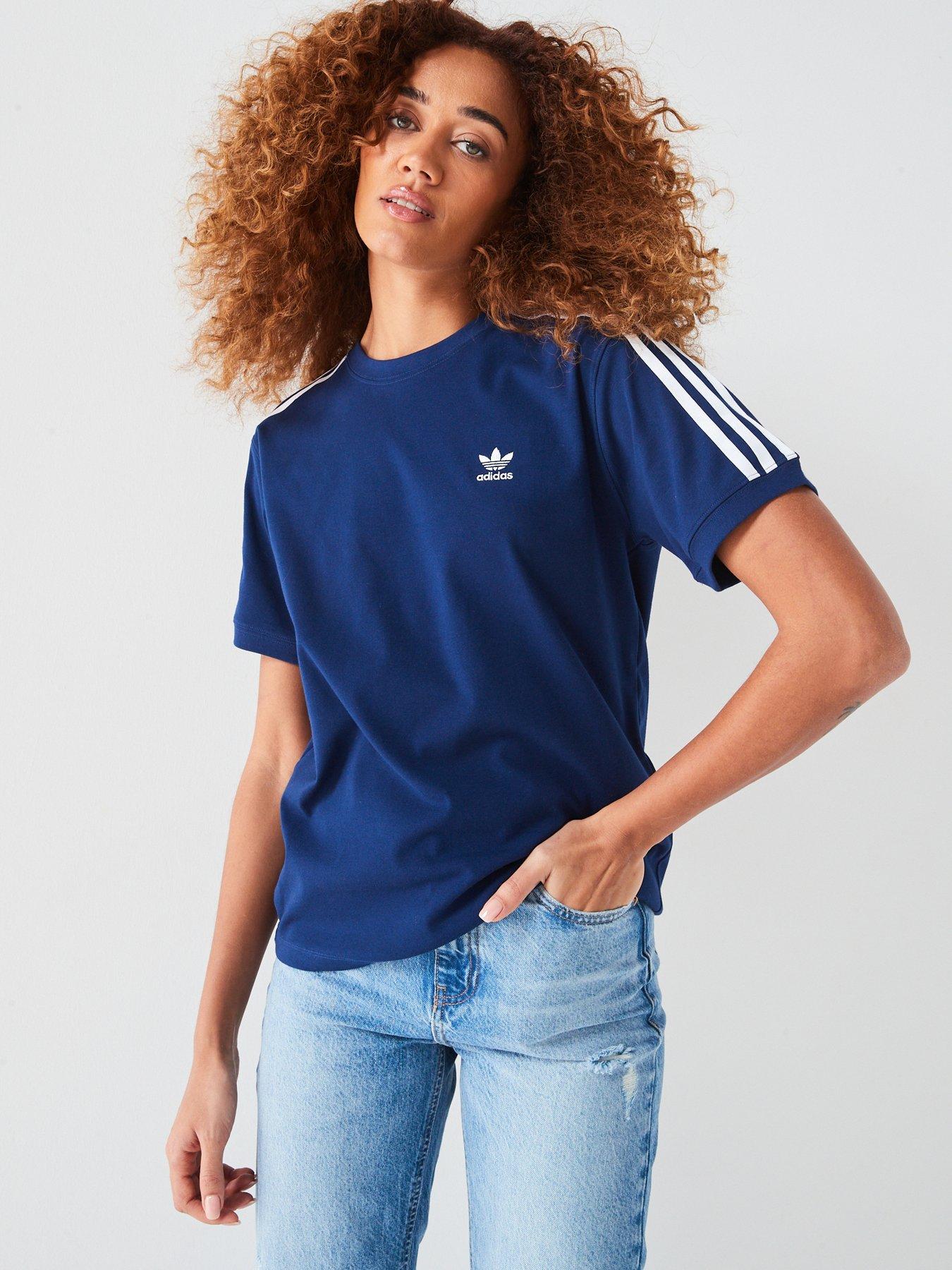 adidas-originals-womens-3-stripe-tee-navy