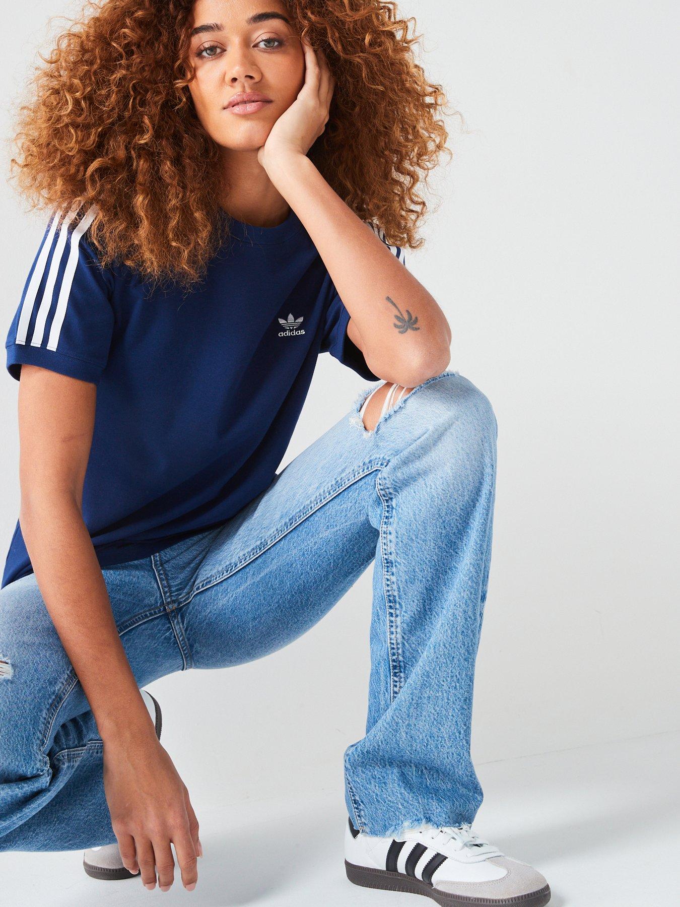 adidas-originals-womens-3-stripe-tee-navydetail